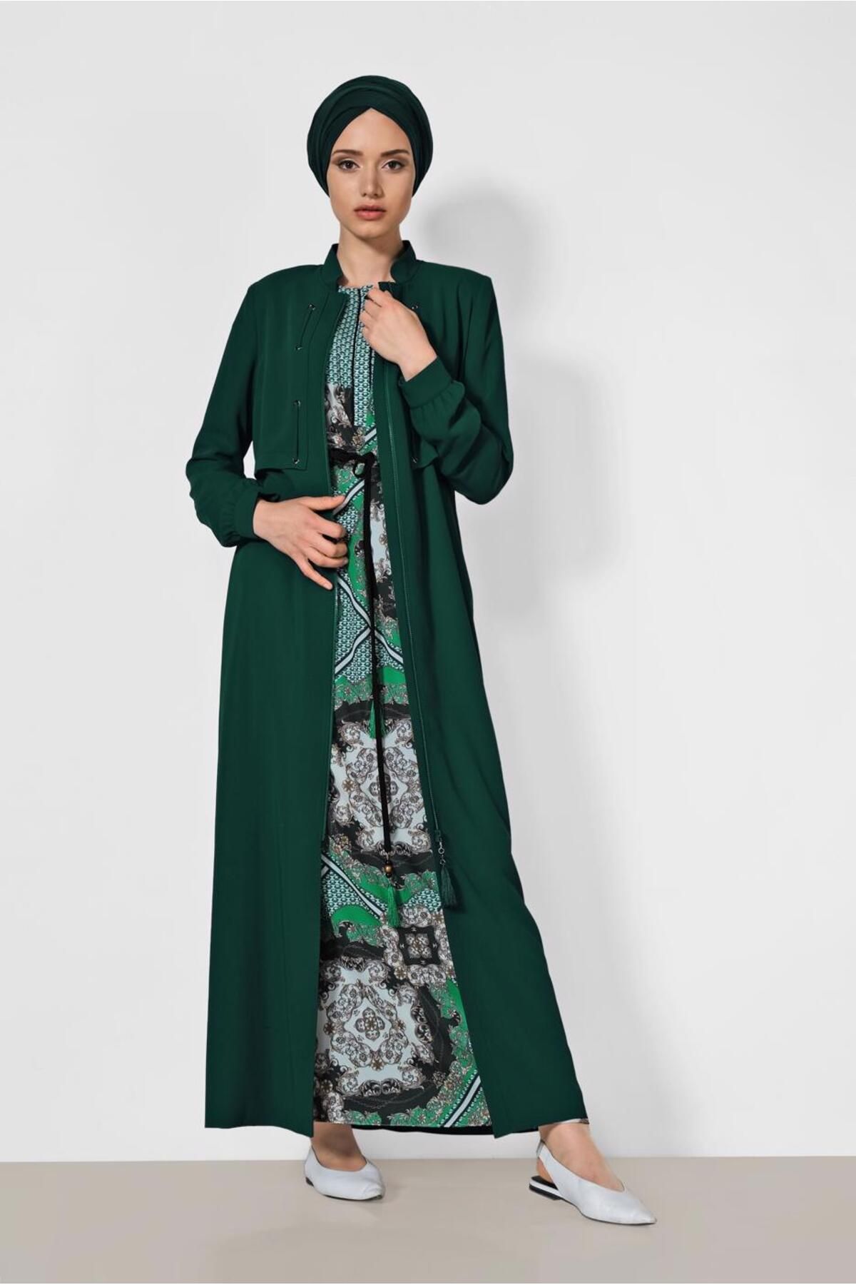 ZIPPERED ABAYA 8318 Alvina