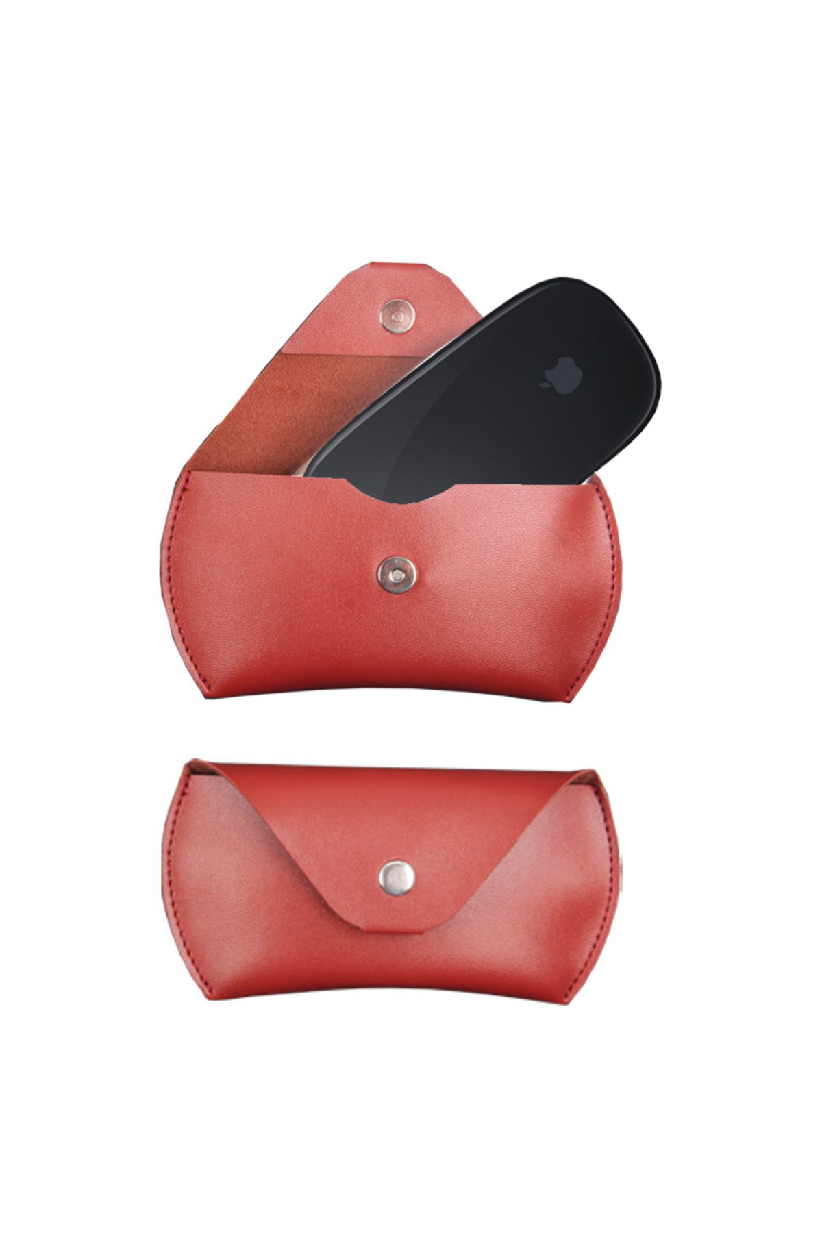 Choice-For Apple Mouse Protective Case magic mouse 1/2 Generation Wireless Bluetooth Magnetic Leather Bag 6
