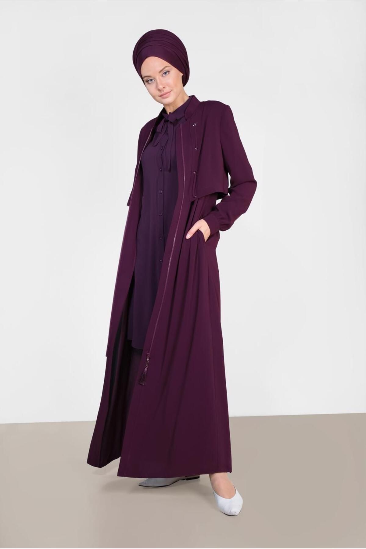 ZIPPERED ABAYA 8318 Alvina