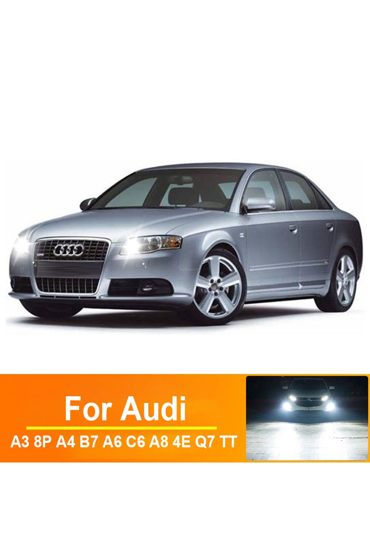 Choice-Car Led Daytime Running Light For Audi A3 8p A4 B7 A6 C6 A8 4e Q7 Tt 8j Canbus 1156 P21w Ba15s Dr... 8