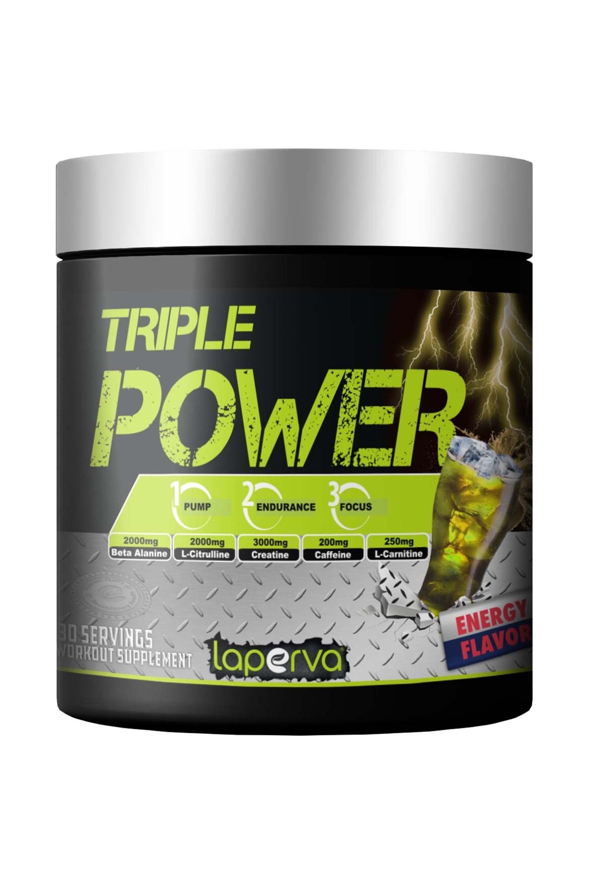 Laperva-Triple Power Pre-Workout, Energy Flavour, 30 1
