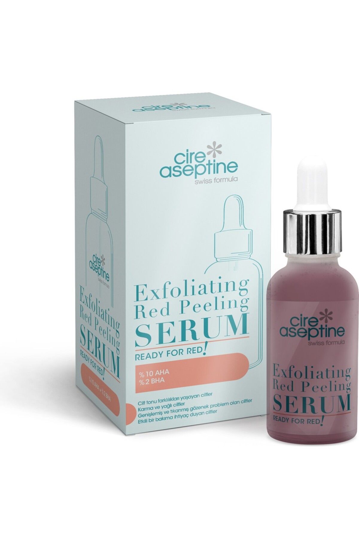 CIRE ASEPTINE-Face Serum - Exfoliating Red Peeling 30 Ml, Ready for Red! 1