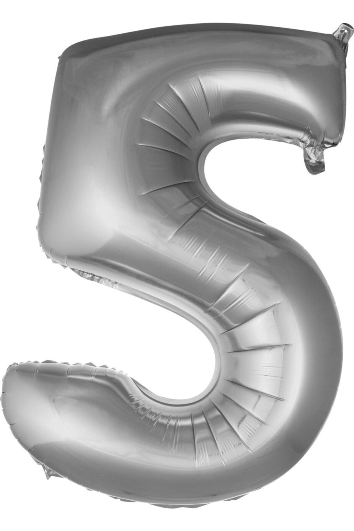 EA HOME Fırsat Ayı Balon 5 Rakam 76 Cm Gümüş Folyo Balon 34 Inc
