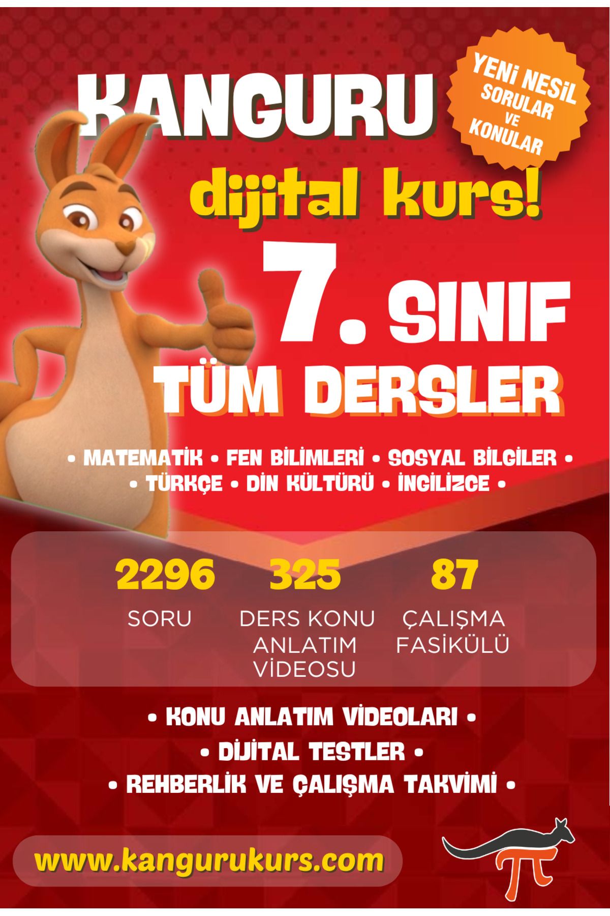 Kanguru Matematik Kanguru Dijital Kurs -  7. Sınıf Tüm Dersler