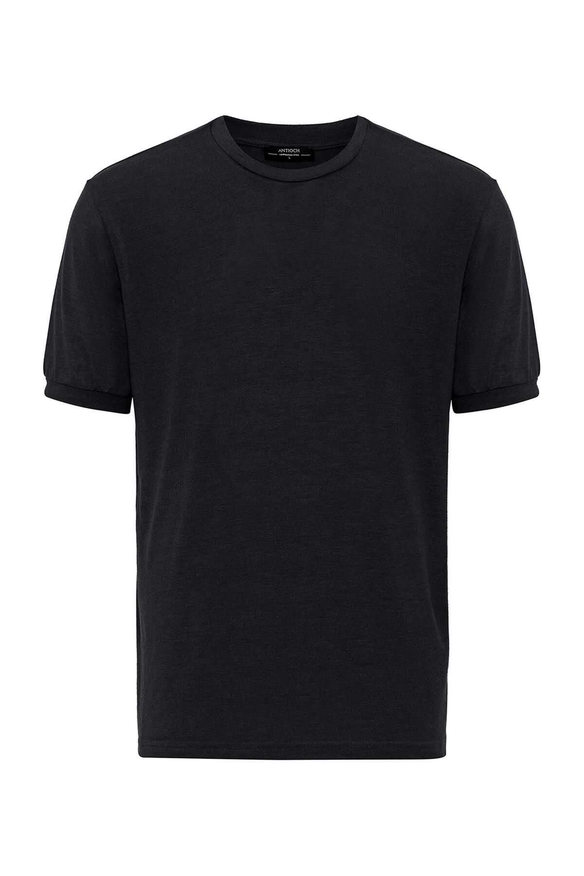 Antioch-Black Crew Neck Men's T-shirt 6