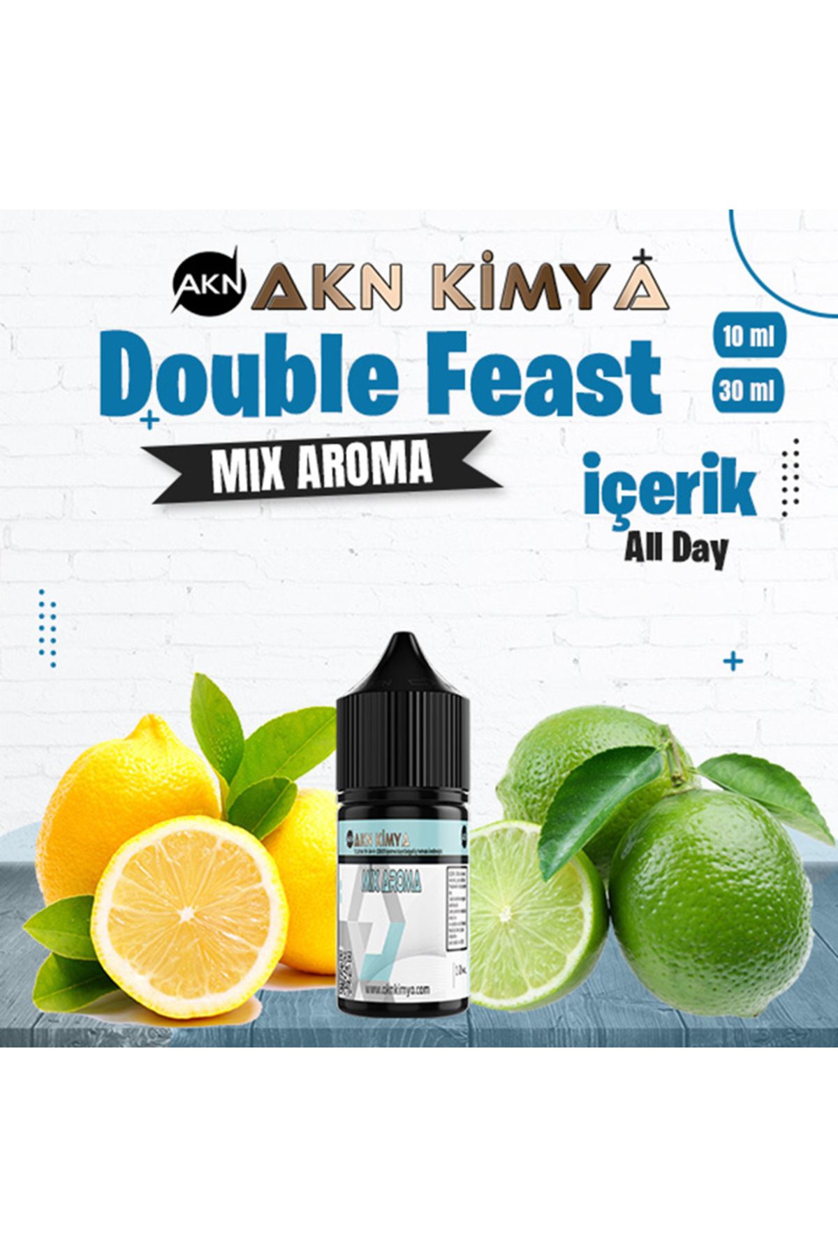 akn kimya Double Feast Mix Aroma All Day Gıda Aroması 10 ml