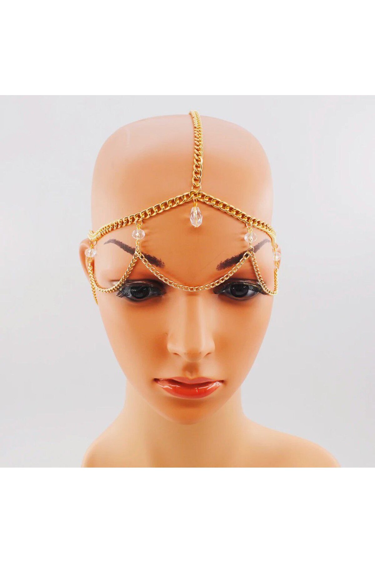 Genel Markalar Şık Taşlı Zincir Kafa Aksesuarı ile Tarzınızı Yükseltin