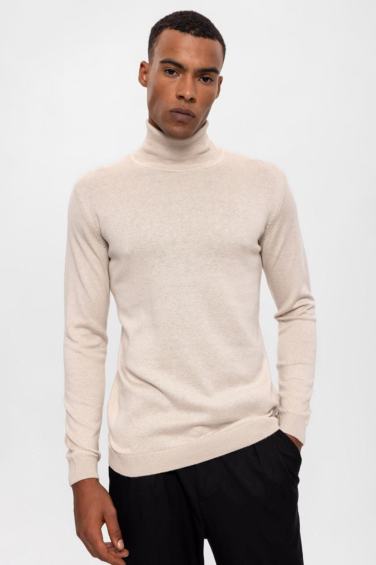 Antioch-Stone Full Throat Men's Knitwear 3