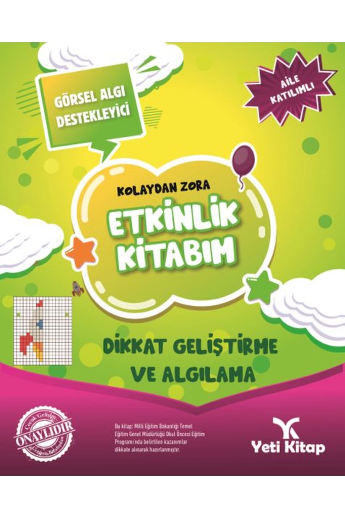 yeti kitap Kolaydan Zora Etkinlik Kitabım - Dikkat Geliştirme ve Algılama