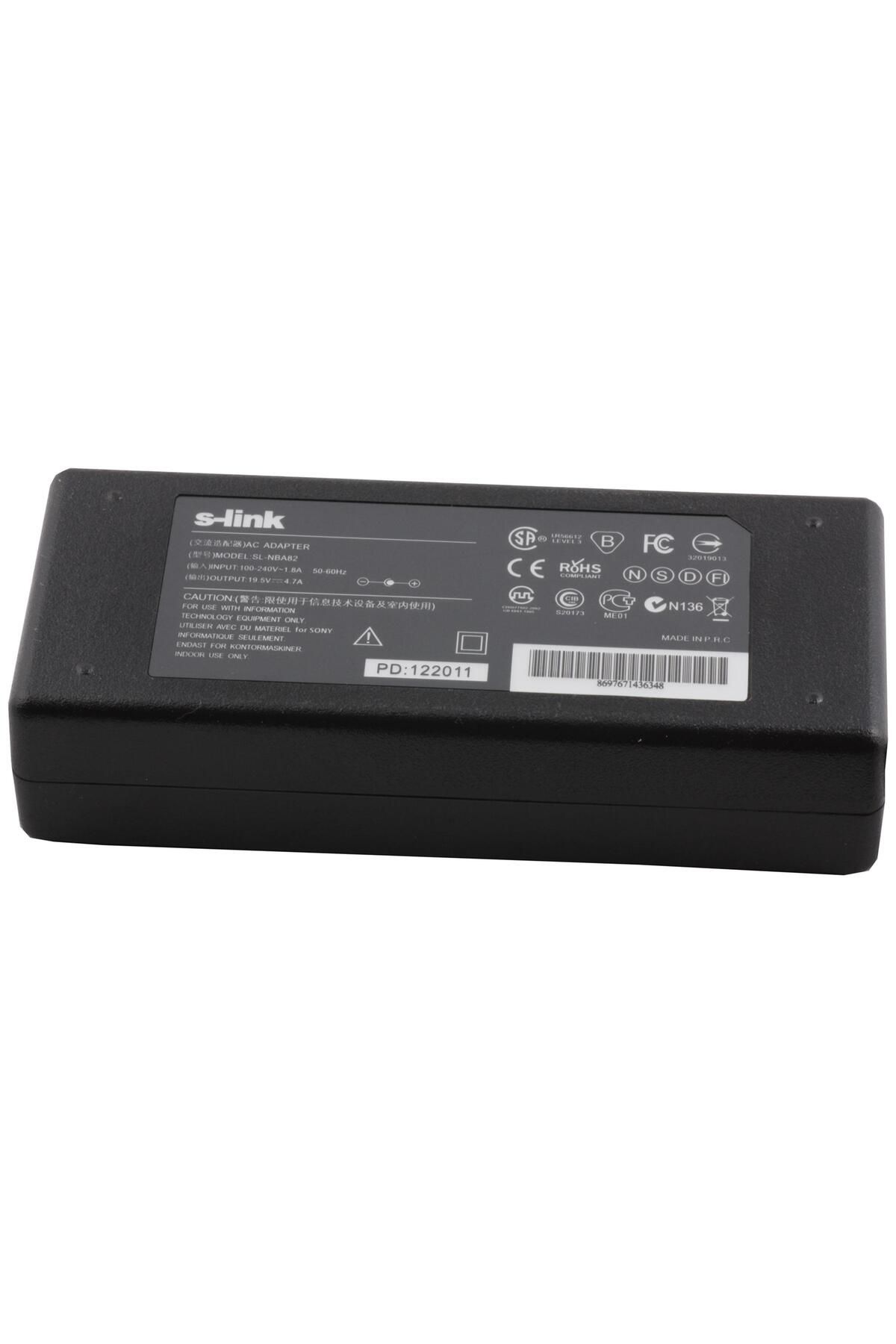 Vobotek Teknoloji S-link SL-NBA82 90w 19.5v 4.7a 6.0-4.4 Notebook Adaptörü