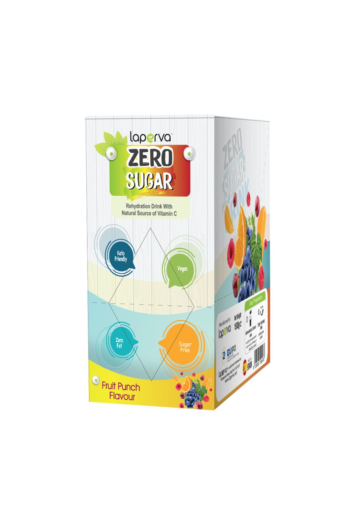 Laperva-Zero Sugar Drink, Fruit Punch, 15 Sachets,low Calories, Artificial Colour Free. 1