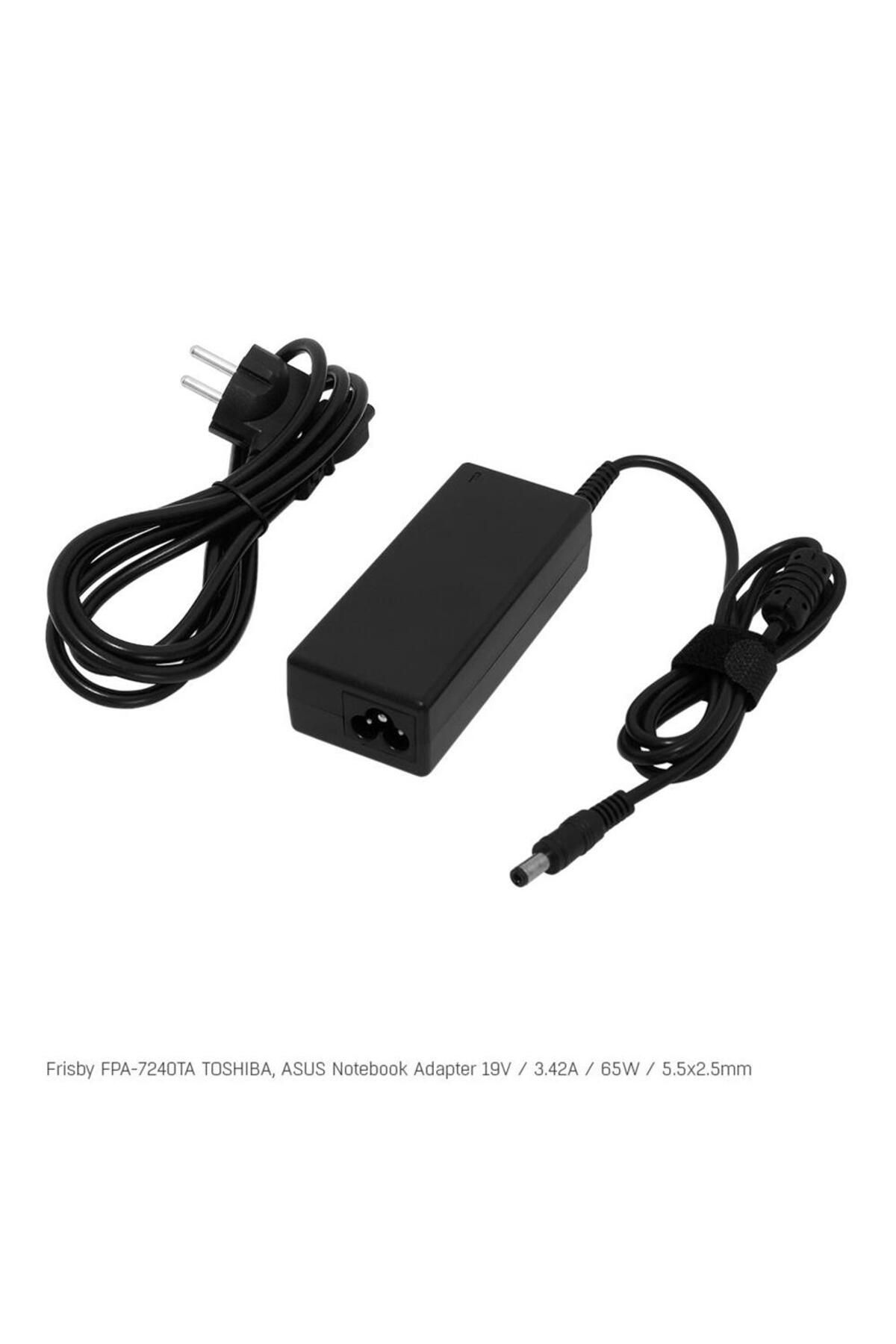 Vobotek Teknoloji Frisby FPA-7240TA Notebook Adaptör (Toshiba, Asus) 19V 3.42A (Uç Boyutu : 5.5 x 2.5mm)
