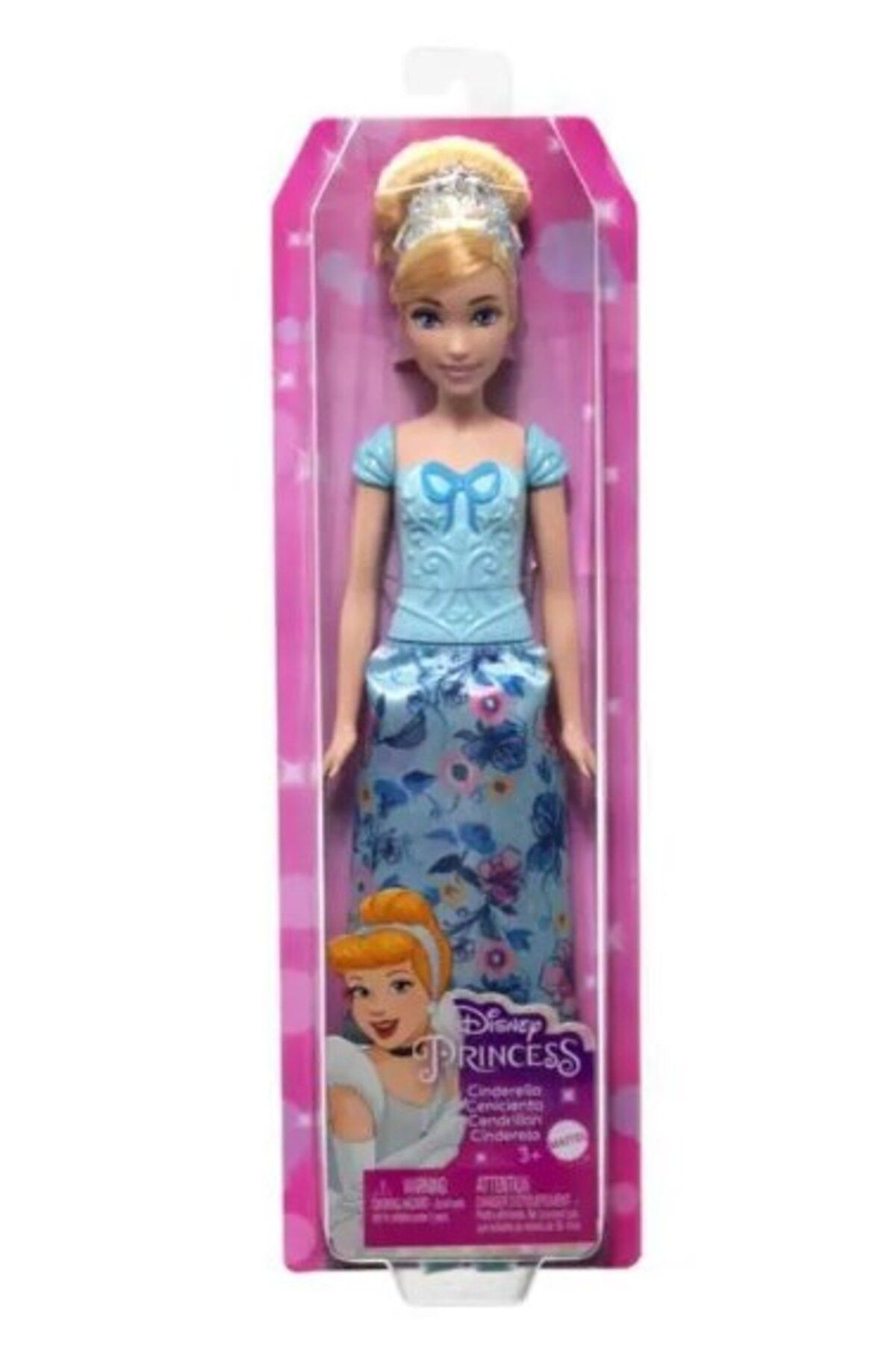 mattel Disney Prensesi Cinderella Mavi Elbiseli Oyuncak Bebek - Kız Çocuk Oyuncak Bebek