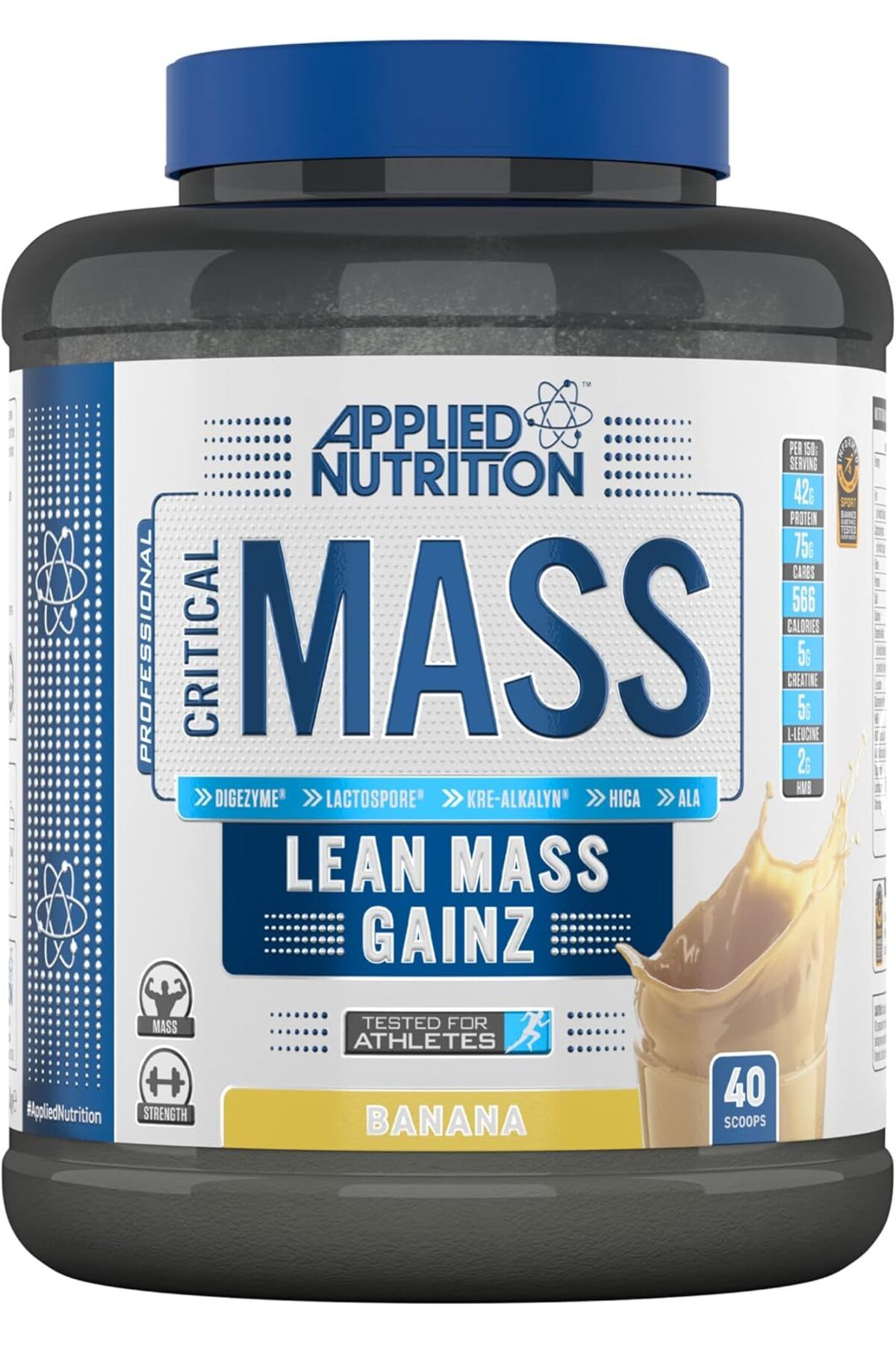 applied nutrition-Critical Mass Lean Mass Gainz, Banana, 2.45 Kg 1