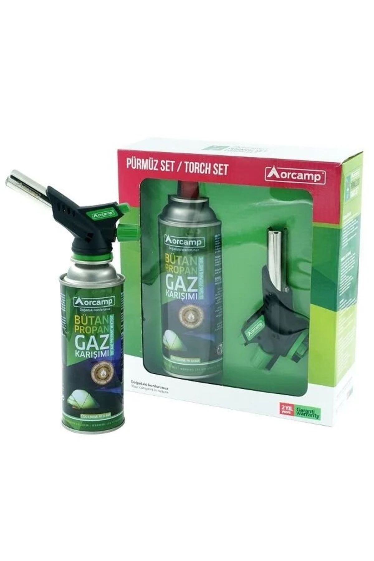 Go İthalat Turbo Torch Pürmüz Çakmak ve Kartuş Set (4814)