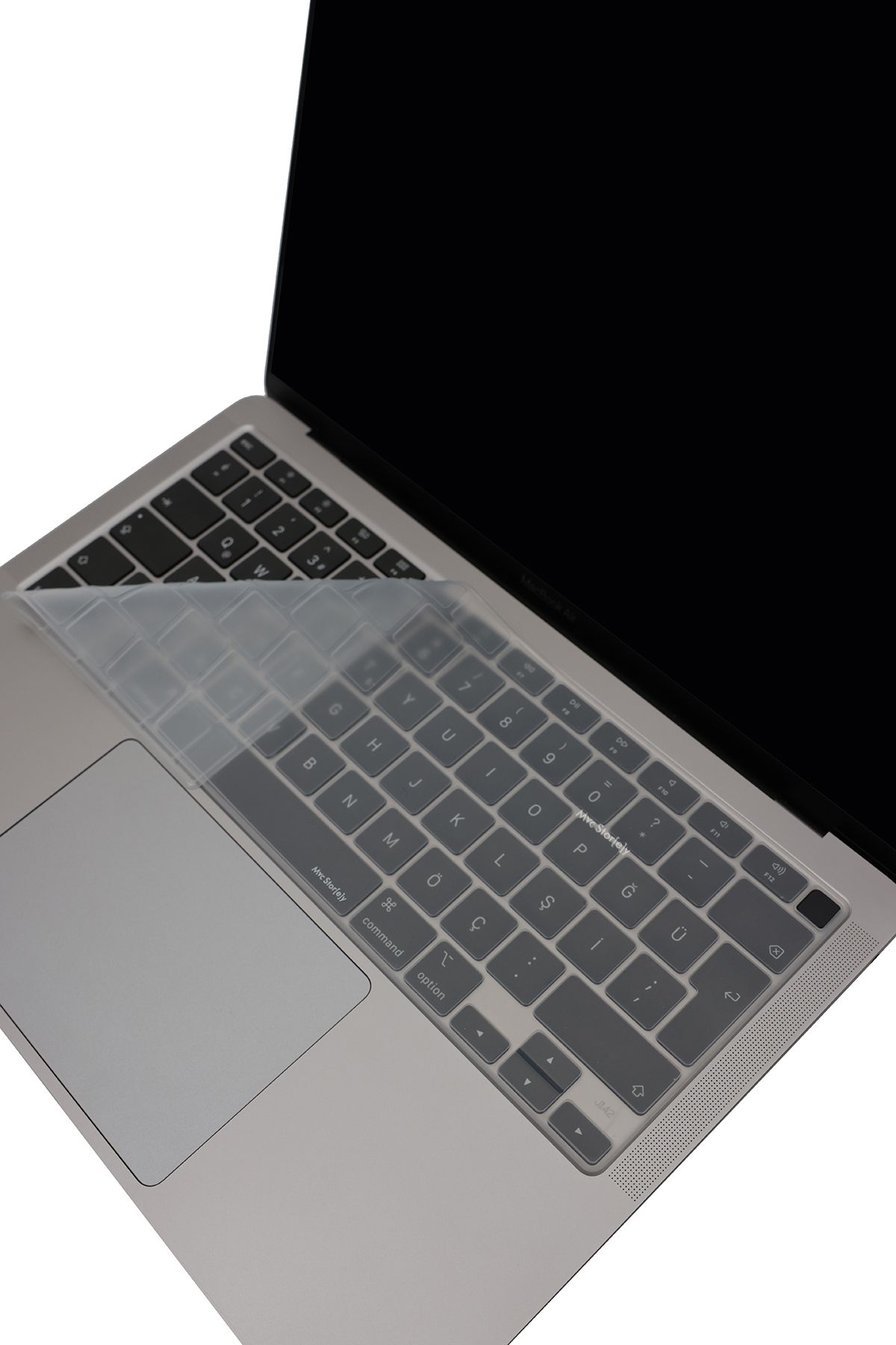 Mcstorey Macbook Air M1 13inç Klavye Koruyucu (TÜRKÇE Q) Touchıd'li A2179 A2337 Ile Uyumlu