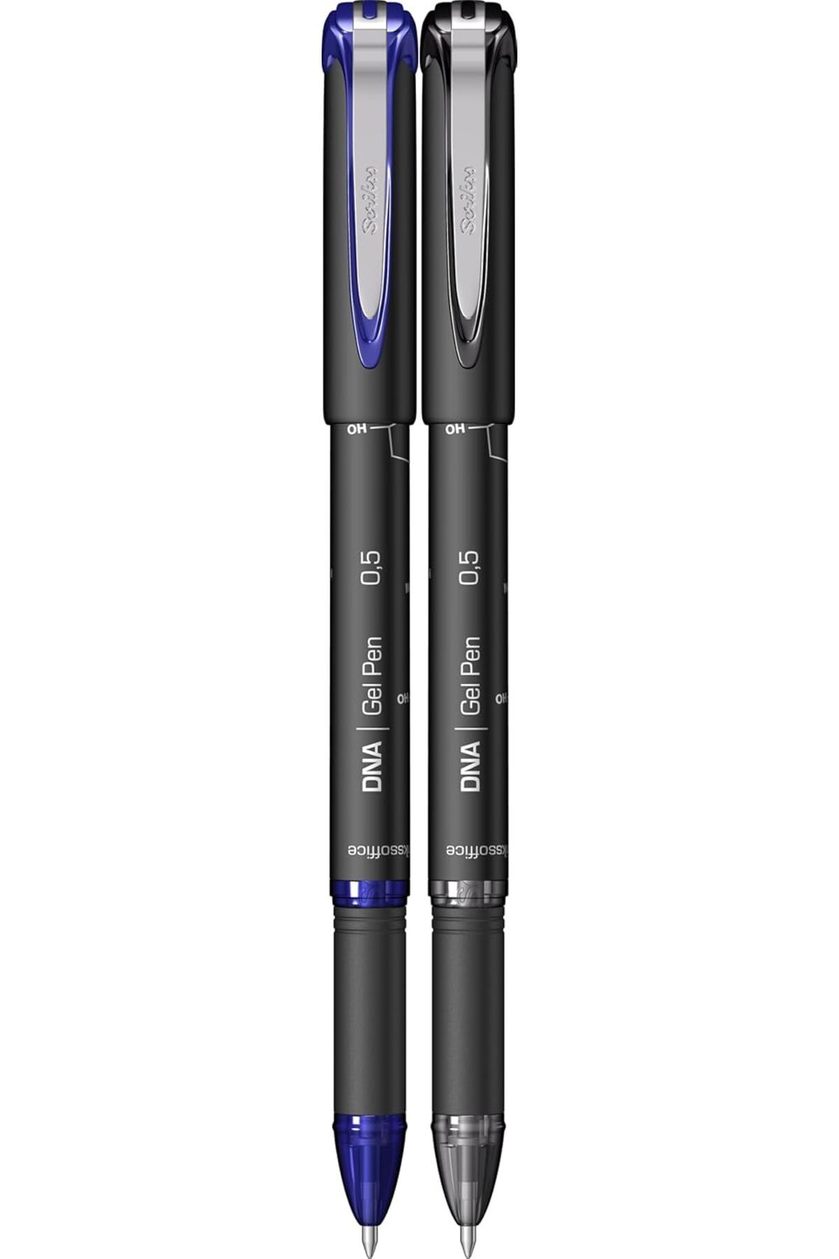 STOREMAX lbstorex OFFICE DNA 0.5 Mm Jel Kalem Mavi & Siyah 2'Li Blister, 0.5 mm Newdsng 1116818