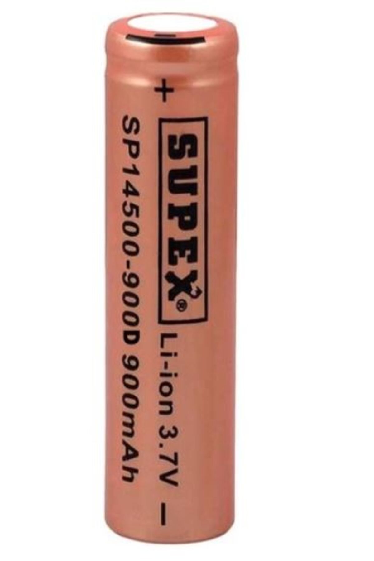 OEM SUPEX 14500-900D LİTYUM ION 3.7V 900MAH ŞARJ EDİLEBİLİR DÜZ KAFA BAŞLIKSIZ PİL (5024)