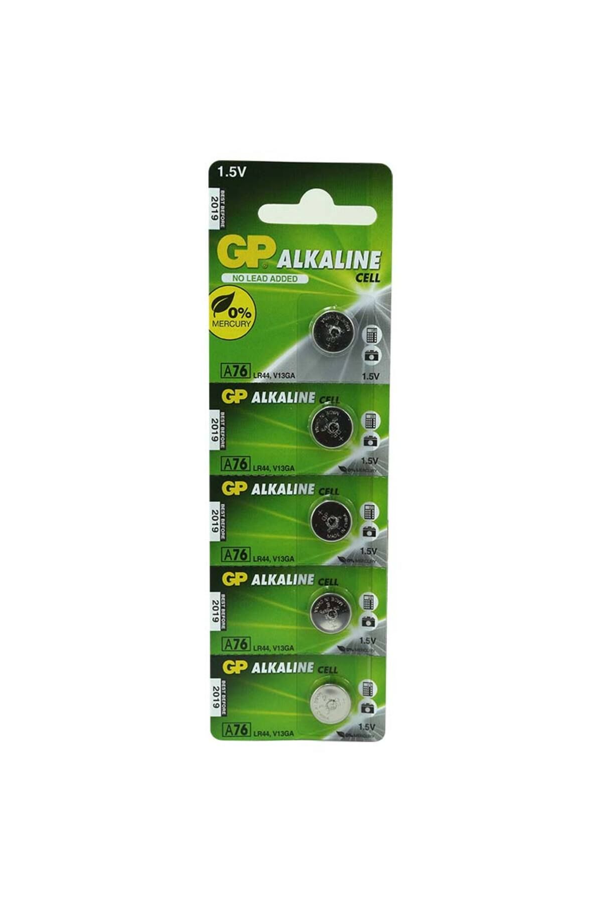 Findit GP A76 LR44 KARTELA 5Lİ PAKET AG-13 PİL (2818)
