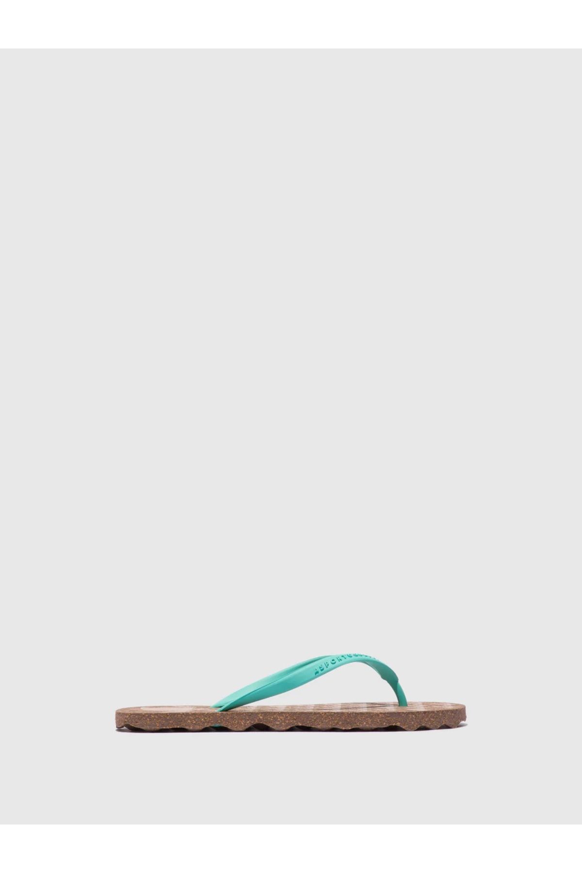 Asportuguesas-Beach Flip-Flops Turtle Blue Rubber Strap Flip-Flops 2