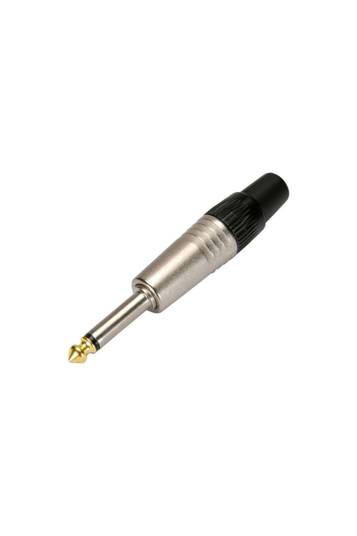Go İthalat GİTAR JACK FİŞ 6.3 MM MONO METAL SİYAH*KIRMIZI (4401)