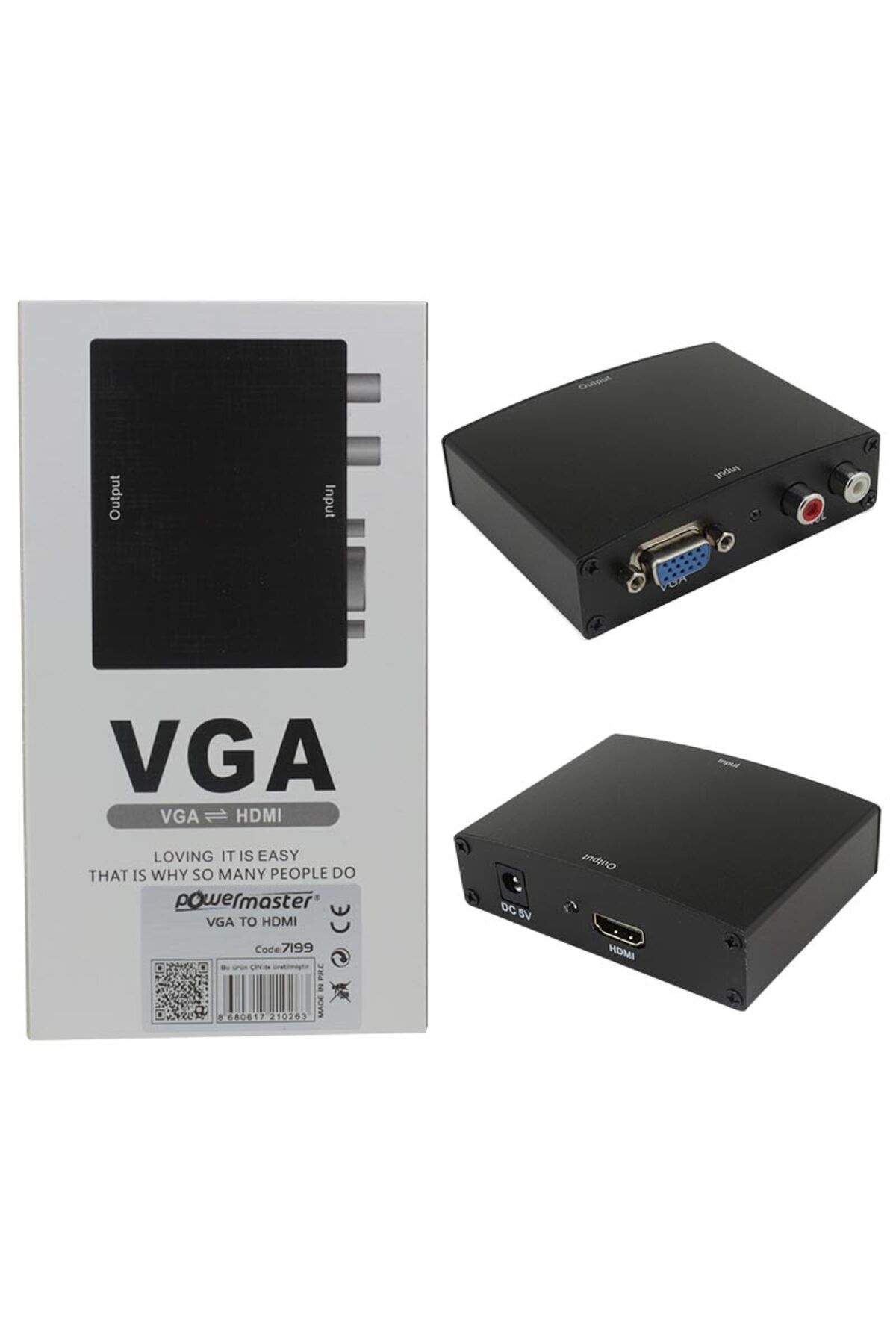 Home VGA TO HDMI DÖNÜŞTÜRÜCÜ ADAPTÖRLÜ (4835)