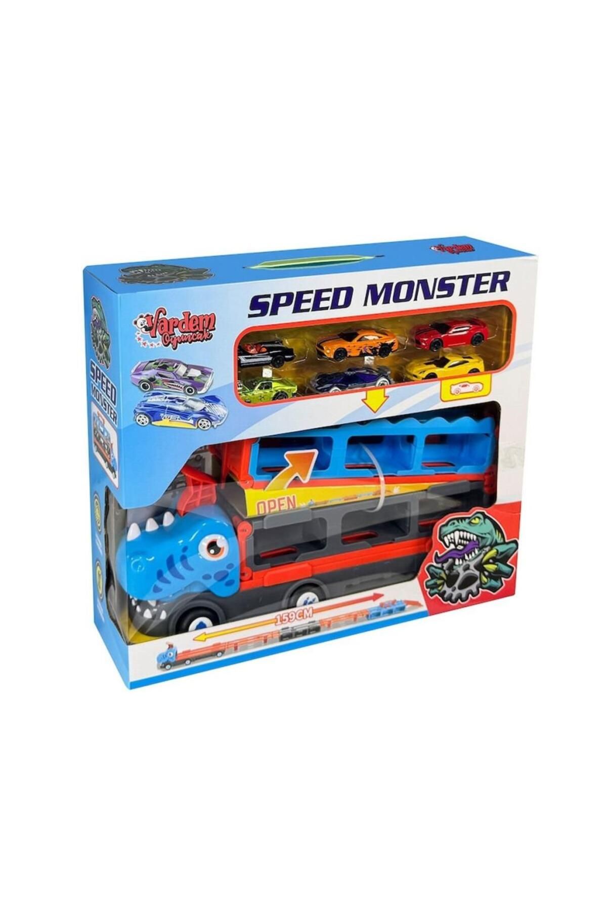 mrpurple Nessiworld GD001 Parkurlu Araba Fırlatan Dinazor -Vardem Oyuncak