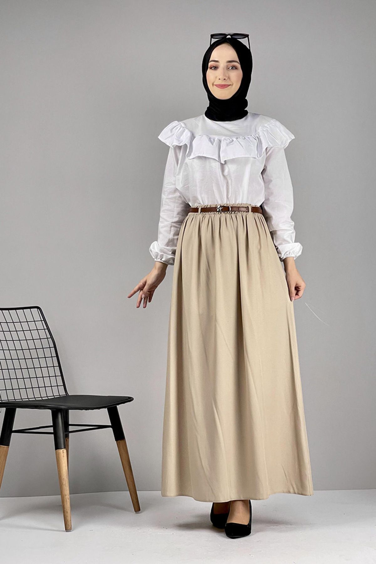 EPSWorld Moda Çizgi Etek