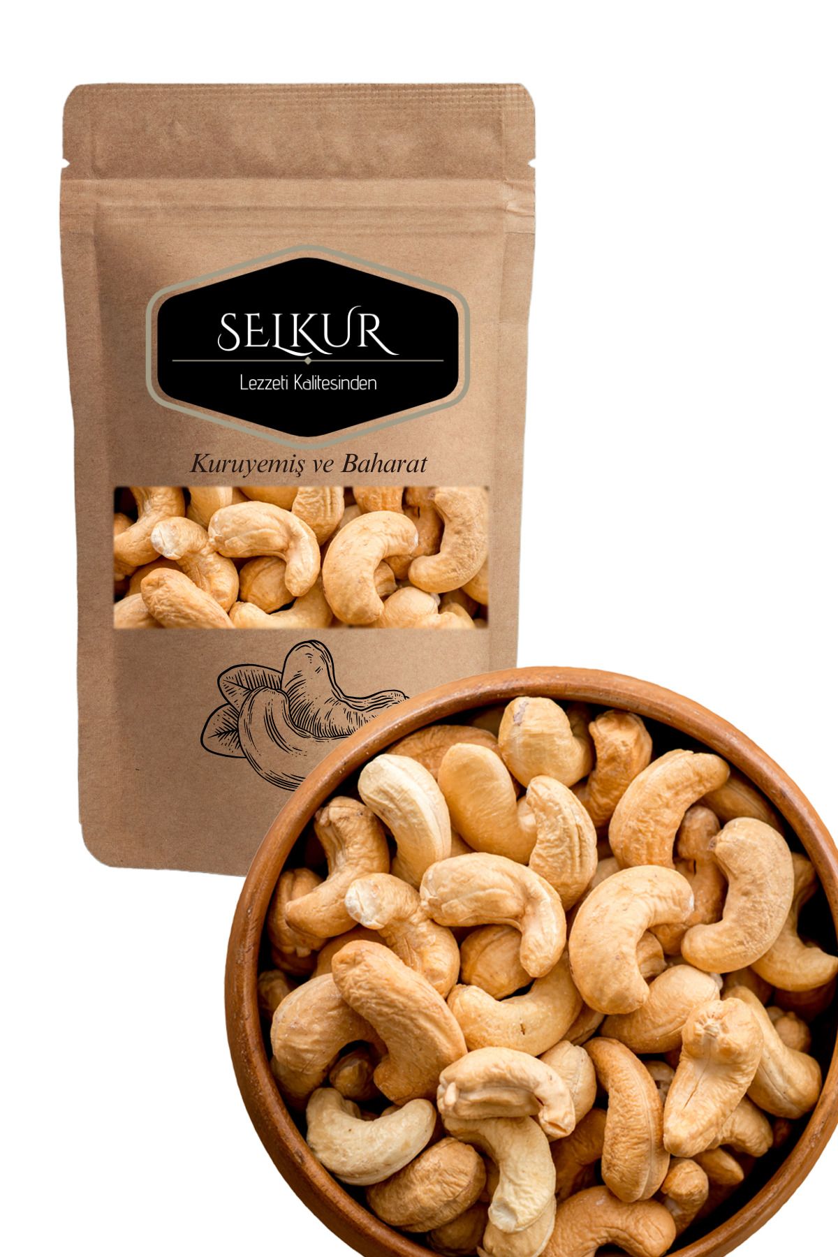 SELKUR Kaju 200gr(KİLİTLİ AMBALAJDA KAVRULMUŞ)