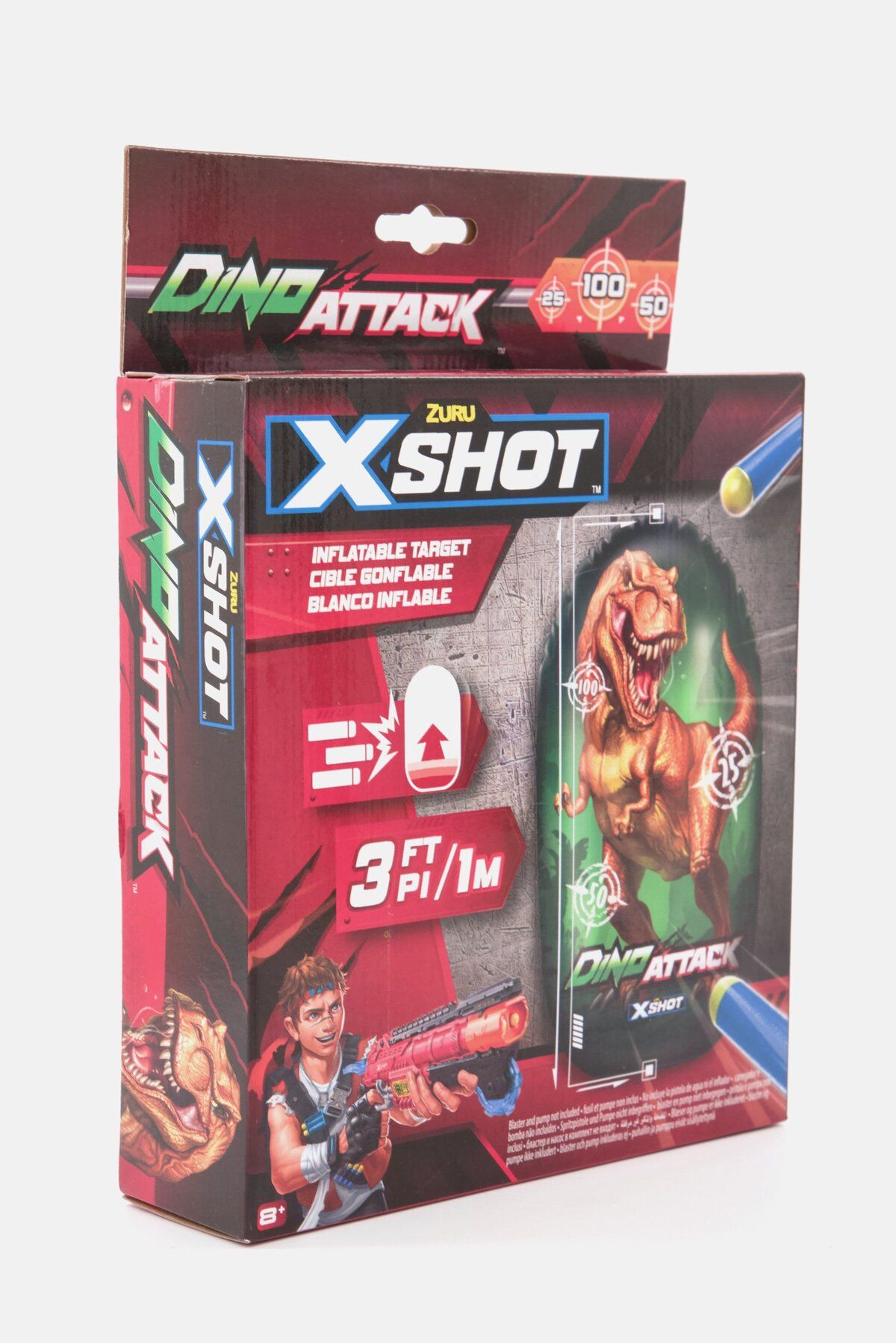 Zuru-Dino Attack Inflatable Dino Target, Red Combo 4