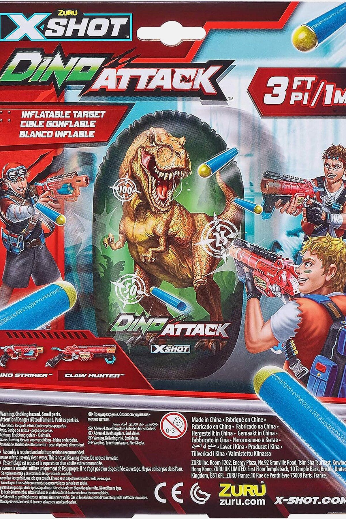 Zuru-Dino Attack Inflatable Dino Target, Red Combo 5