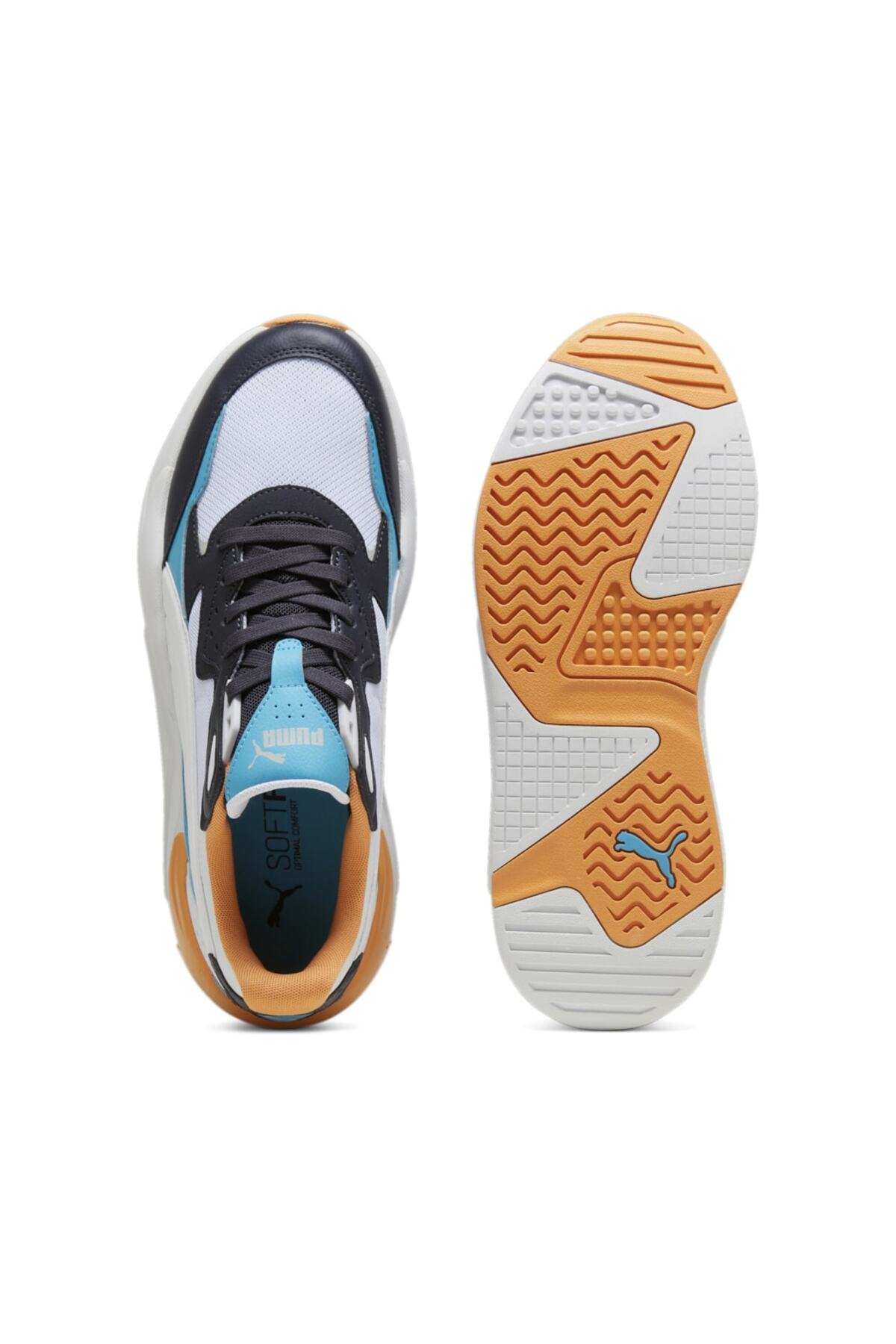 Puma X-Ray Speed-Navy-White-Aqua-Clementine Günlük Spor Ayakkabısı görsel 4