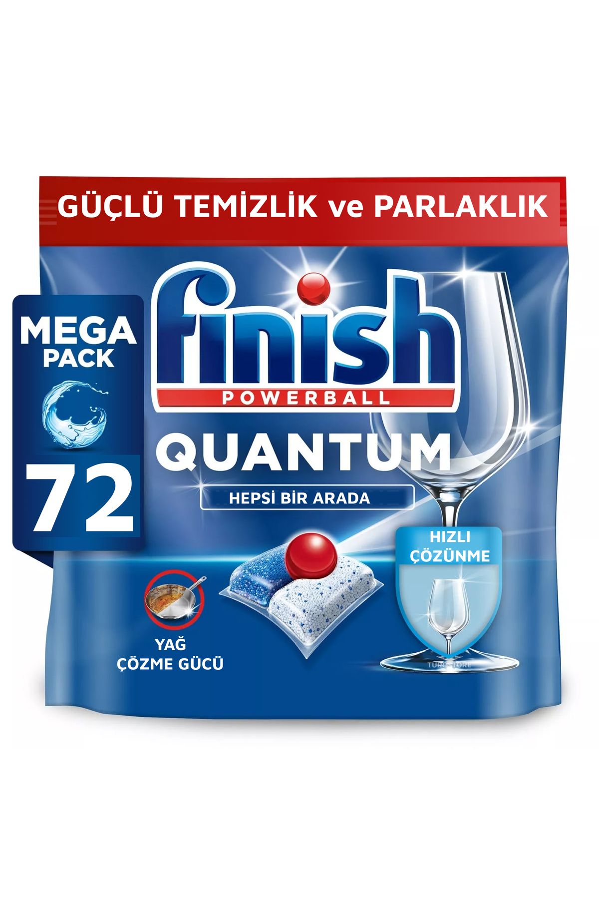 Finish Quantum Finish Powerball Quantum Hepsi 1 Arada 72 Tablet