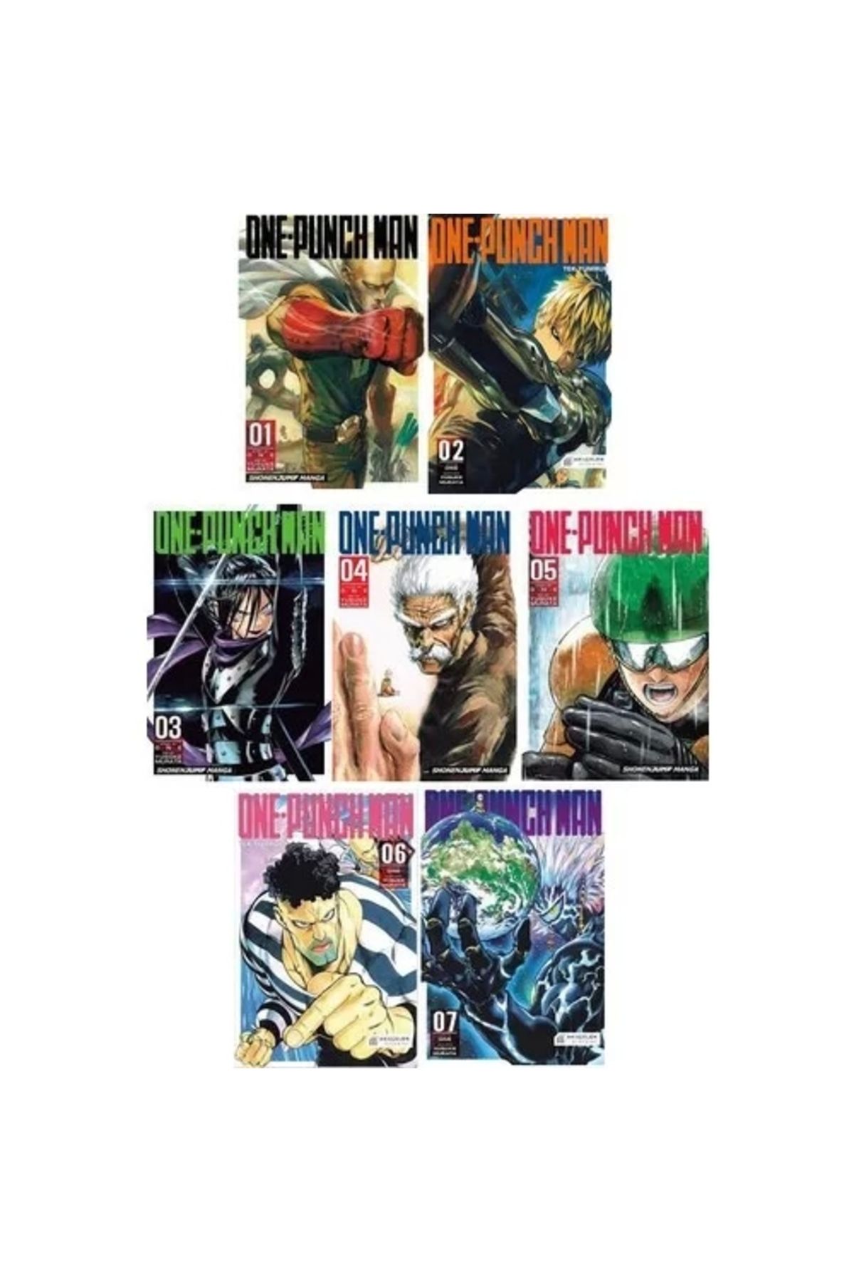 Kolektif Kitap One Punch Man Manga Serisi 7 Kitaplık Set