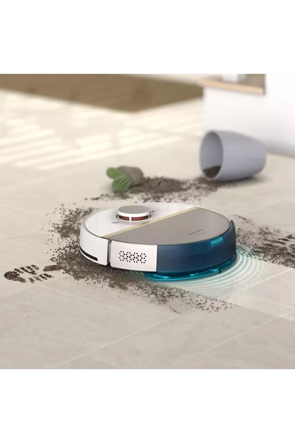 Philips ISLAK+KURU Homerun 7000 LİDAR Moplu Robot Süpürge  5000 Pa,titreşimli Mop,app/wifi , EPA11