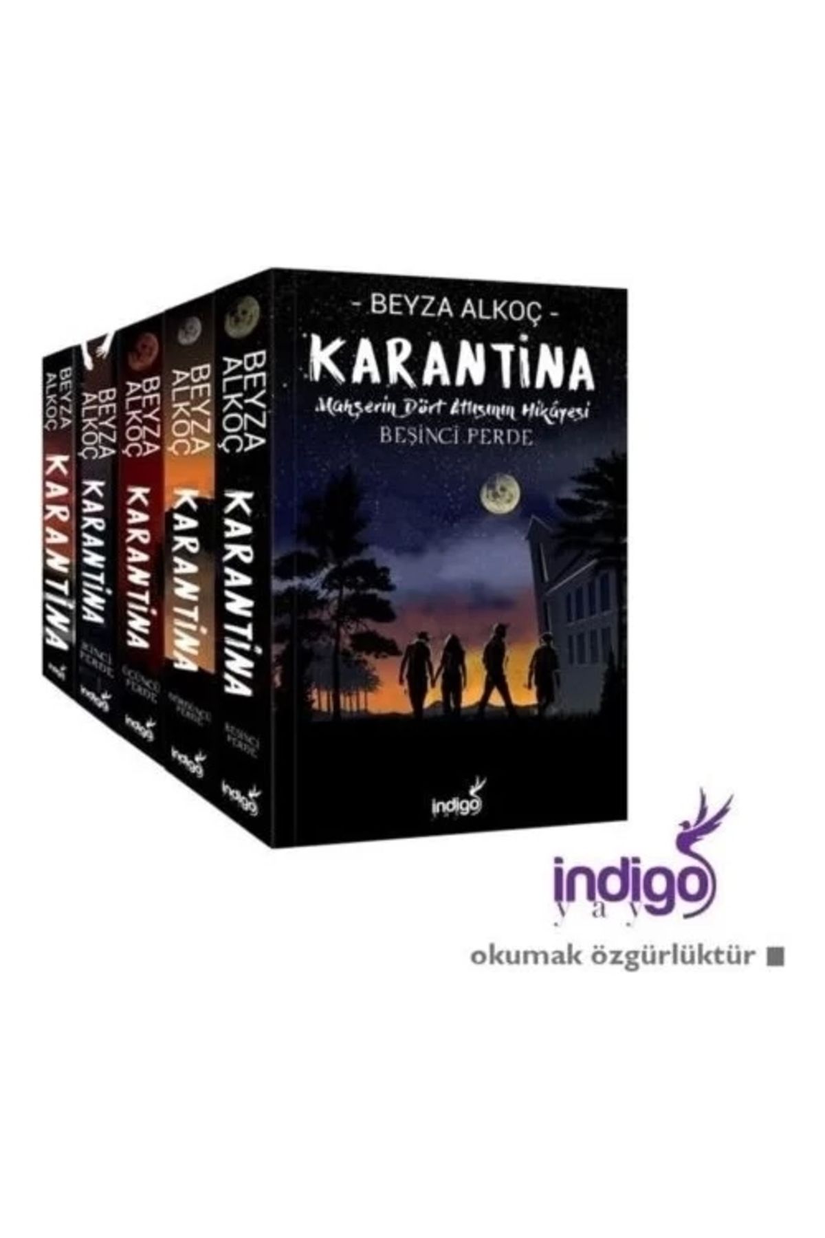 İndigo Kitap Karantina Serisi 5 Kitap Set Ciltsiz Beyza Alkoç