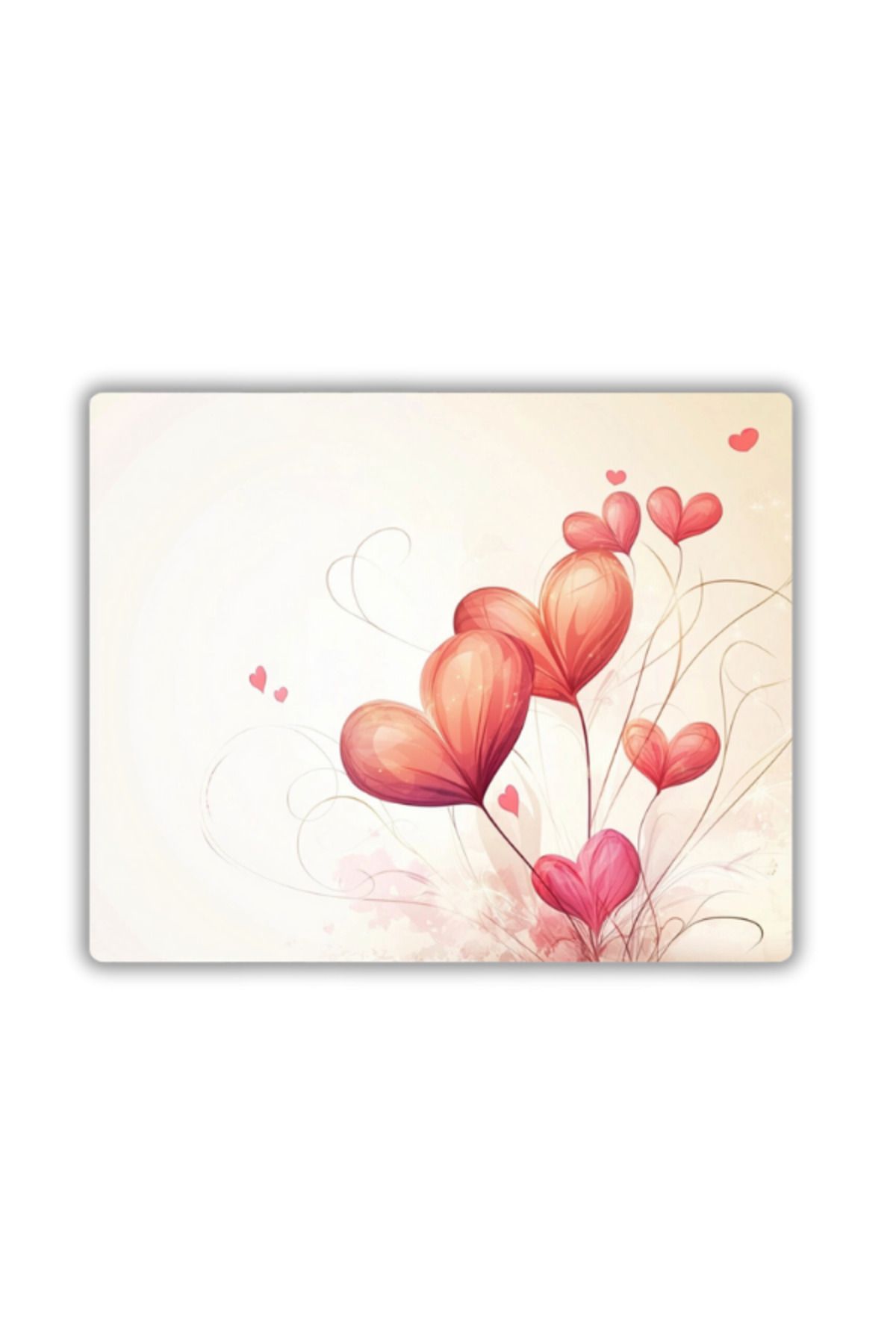 lili hediyelik-Heart Theme Printed Mouse Pad 18X22 cm 1