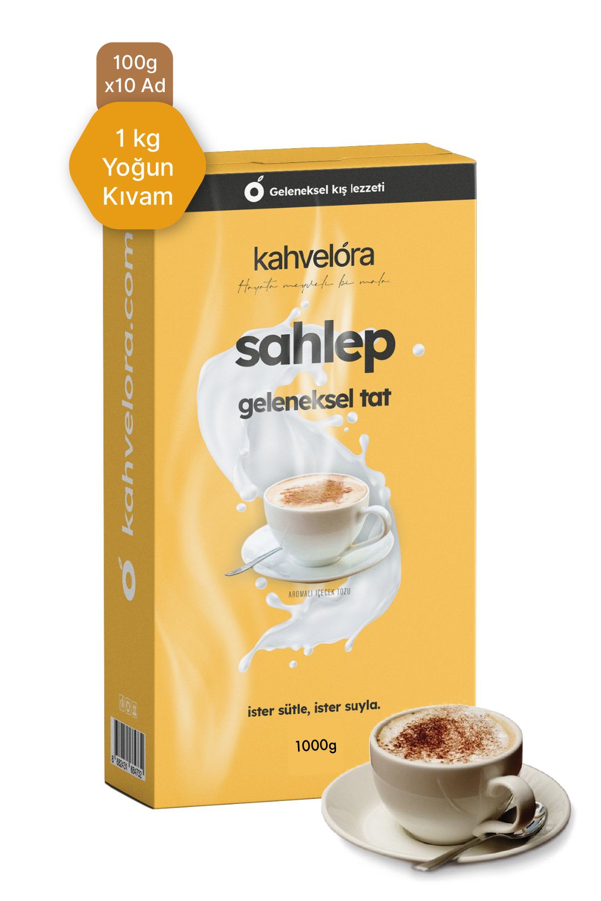 kahvelora 1 kg Sahlep Salep - Yoğun Kıvamlı - Kışa Özel Lezzetler