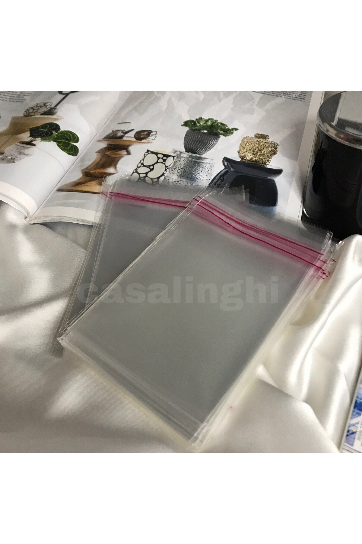 CASALINGHI Kendinden Yapışkanlı Jelatin Poşet 10x15 Cm (KAPAK PAYI DAHİL)- 100 Adet