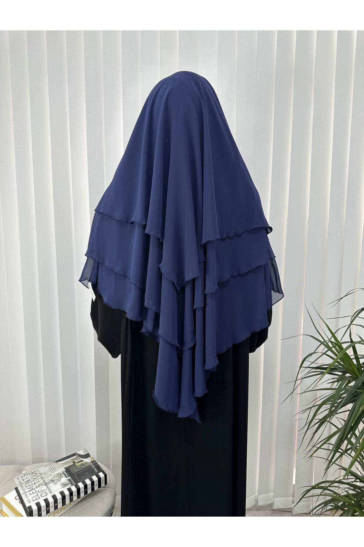 erasra class-Indigo Siphon Multi Scarf - Three Layer, Lace-Up and Veil Kimar Ready 5
