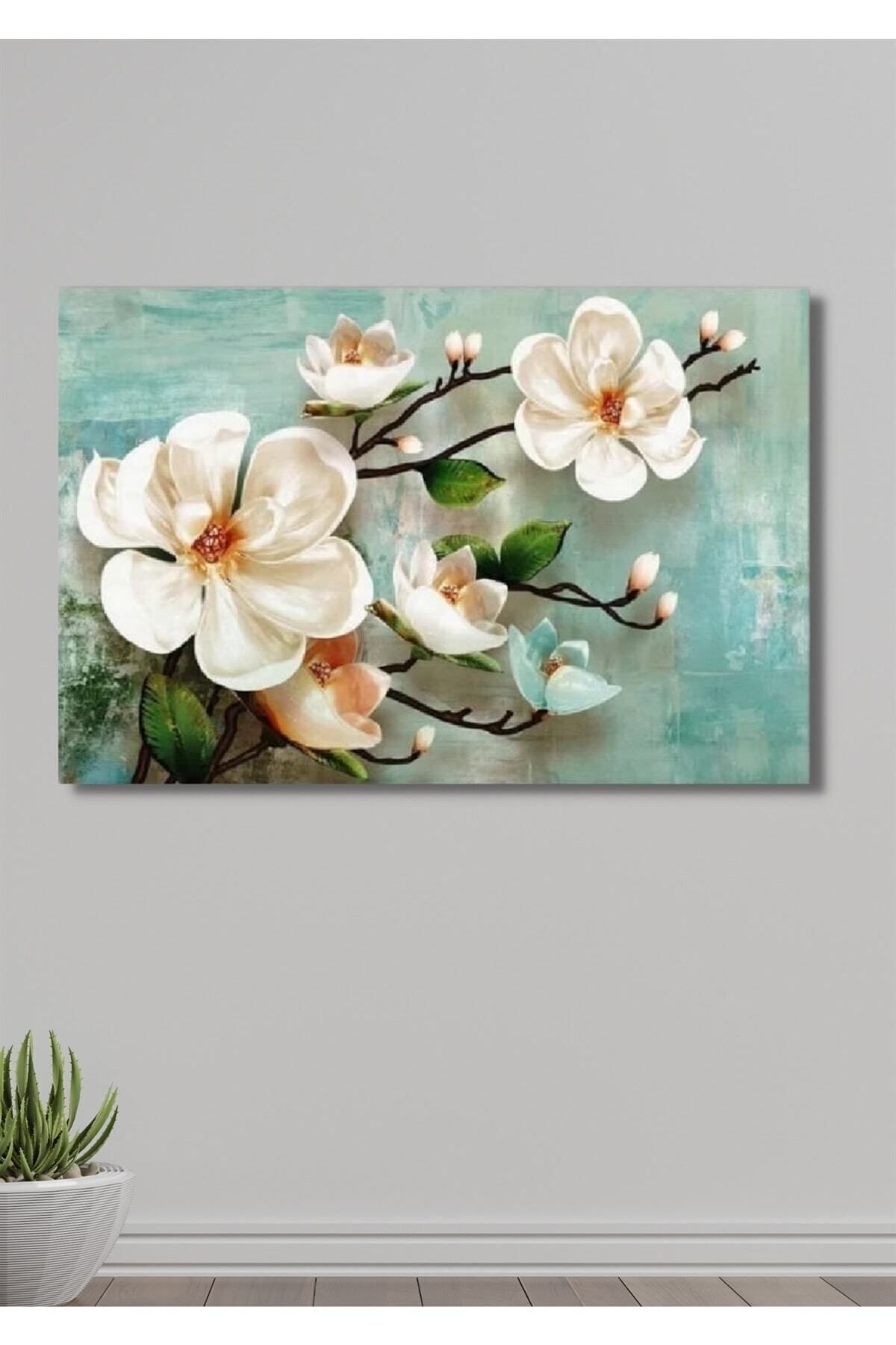 Pearl Flower Decorative Canvas Painting - Living Room Living Room Bedroom Entrance Wall Decor For Office