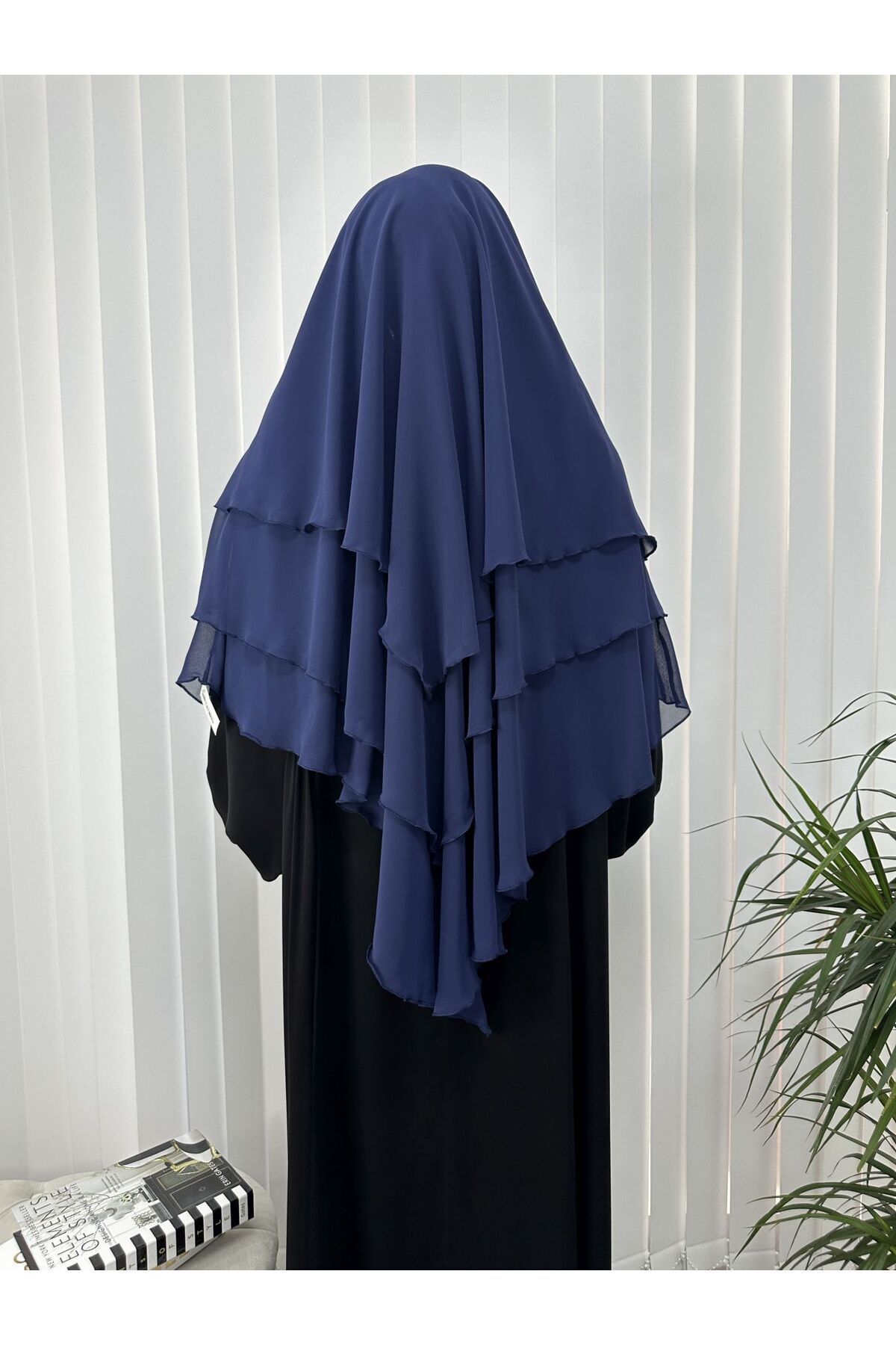 erasra class-Indigo Siphon Multi Scarf - Three Layer, Lace-Up and Veil Kimar Ready 4