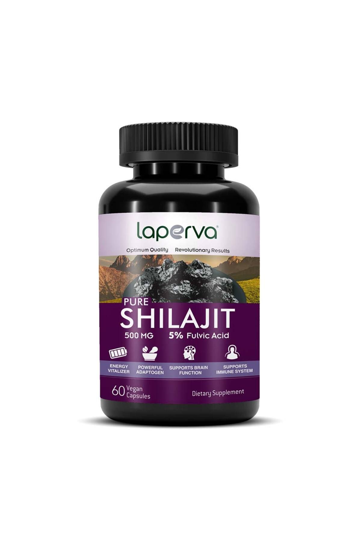 Laperva-Pure Shilajit, 60 Veggie Capsules, 500 mg 1