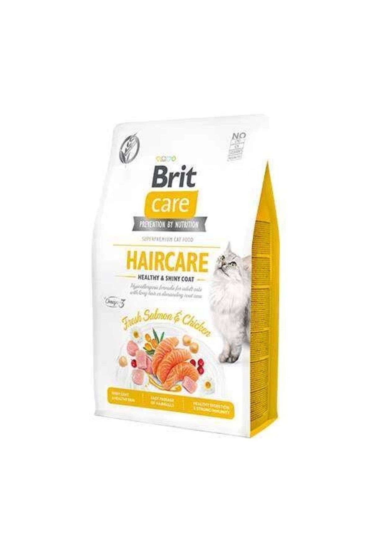 Brit Care Hipoalerjenik Haircare Tavuk Ve Somonlu Tahılsız Deri Ve Tüy Bakım Kedi Maması 2 Kg