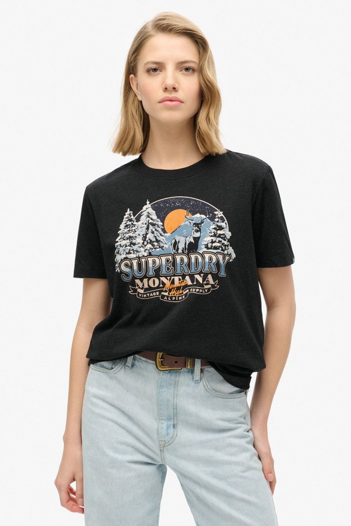 SUPERDRY Pojedyncza Wygodna Różnorodna Powierzchnia - Pamiątkowa Koszulka Podróżna Kobieta - 6
