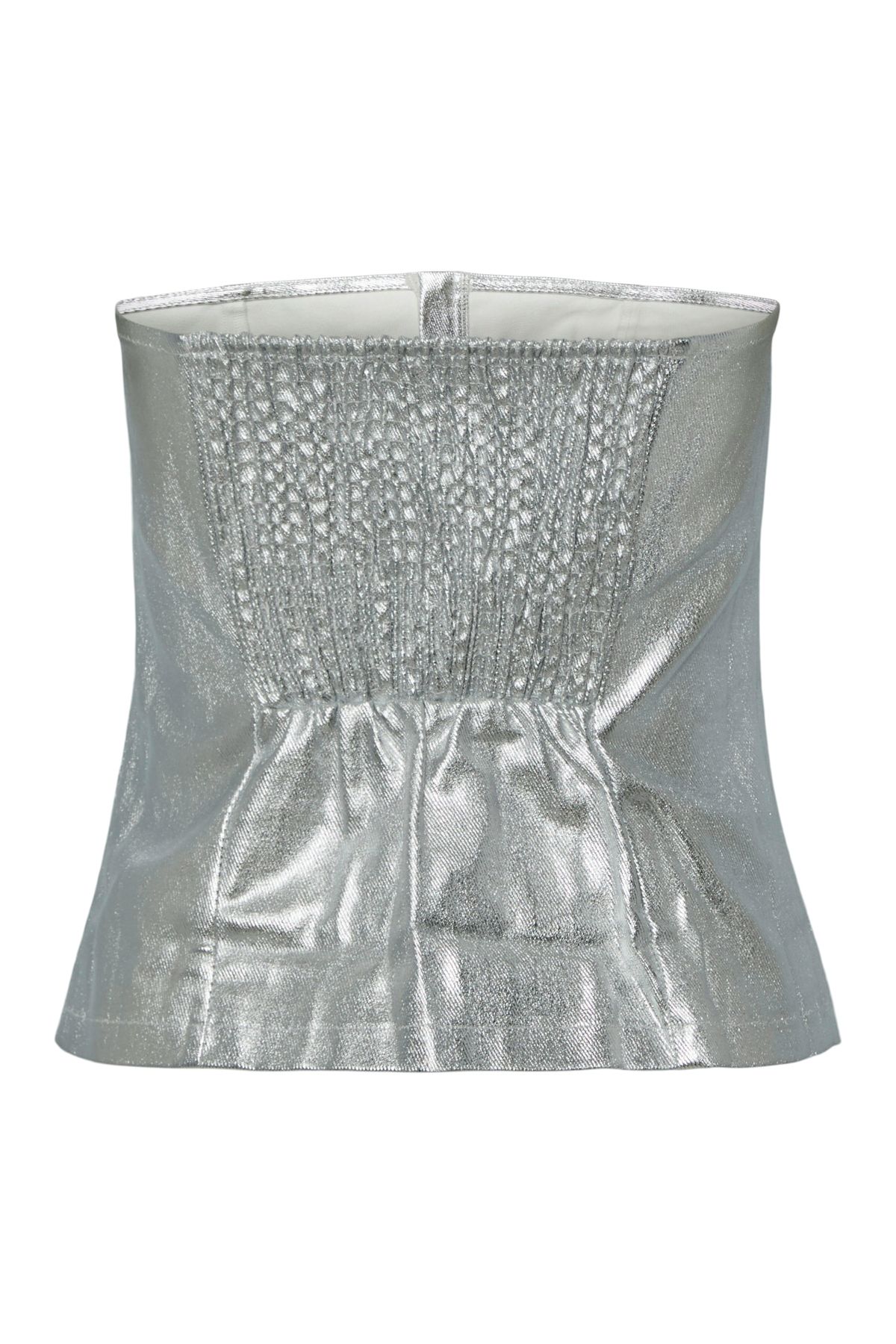PIECES-WOV CO100 Model – Wiederaufgeschnittene Bluse mit offenem Halsausschnitt für Damen 1