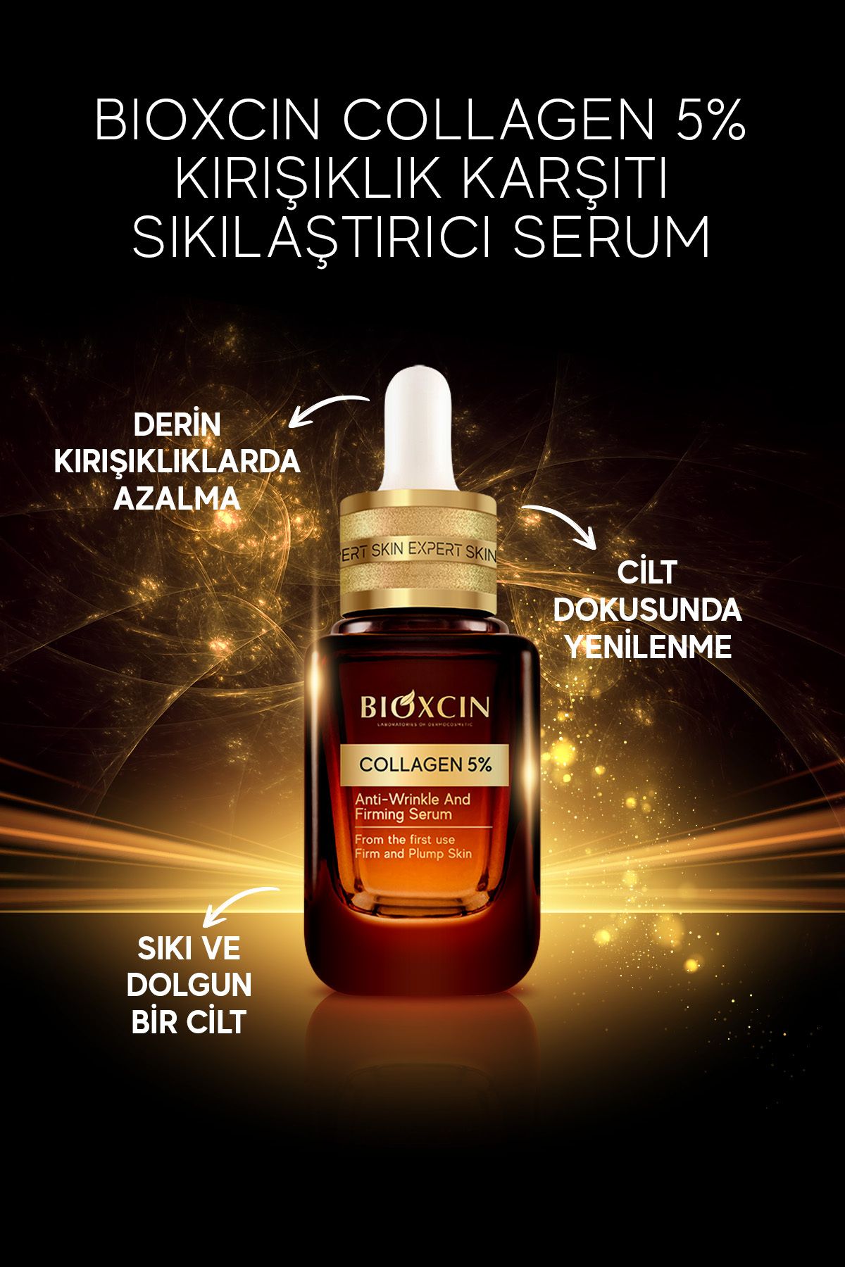 Bioxcin-Collagen 5% Anti-Wrinkle Firming Serum 30 ml - Coenzyme Q10 Retinol 4