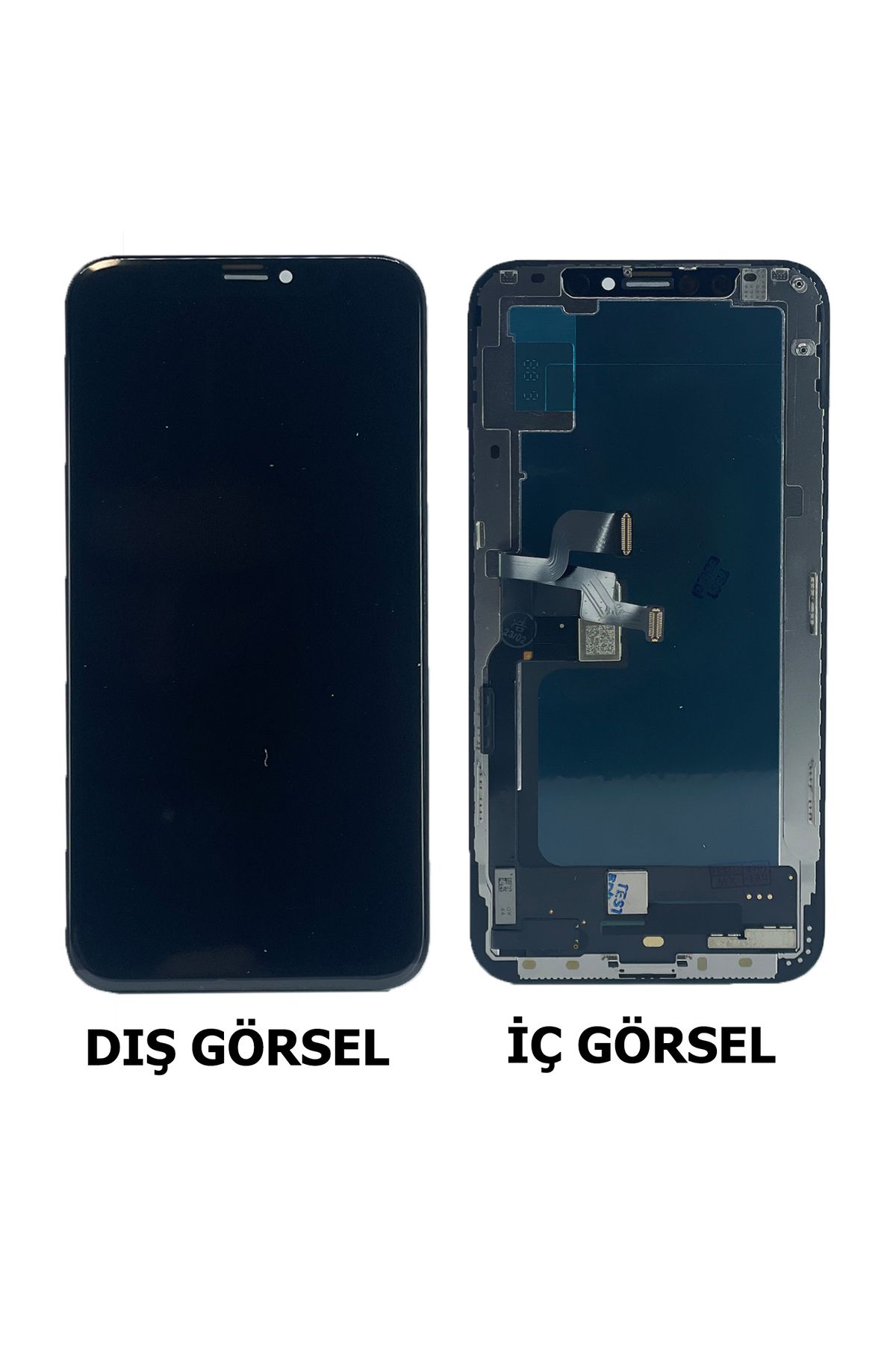 indirimplus Apple Uyumlu iPhone XS Uyumlu İncell Lcd Dokunmatik Çıtalı (Siyah Renk İlanı) FGRVE