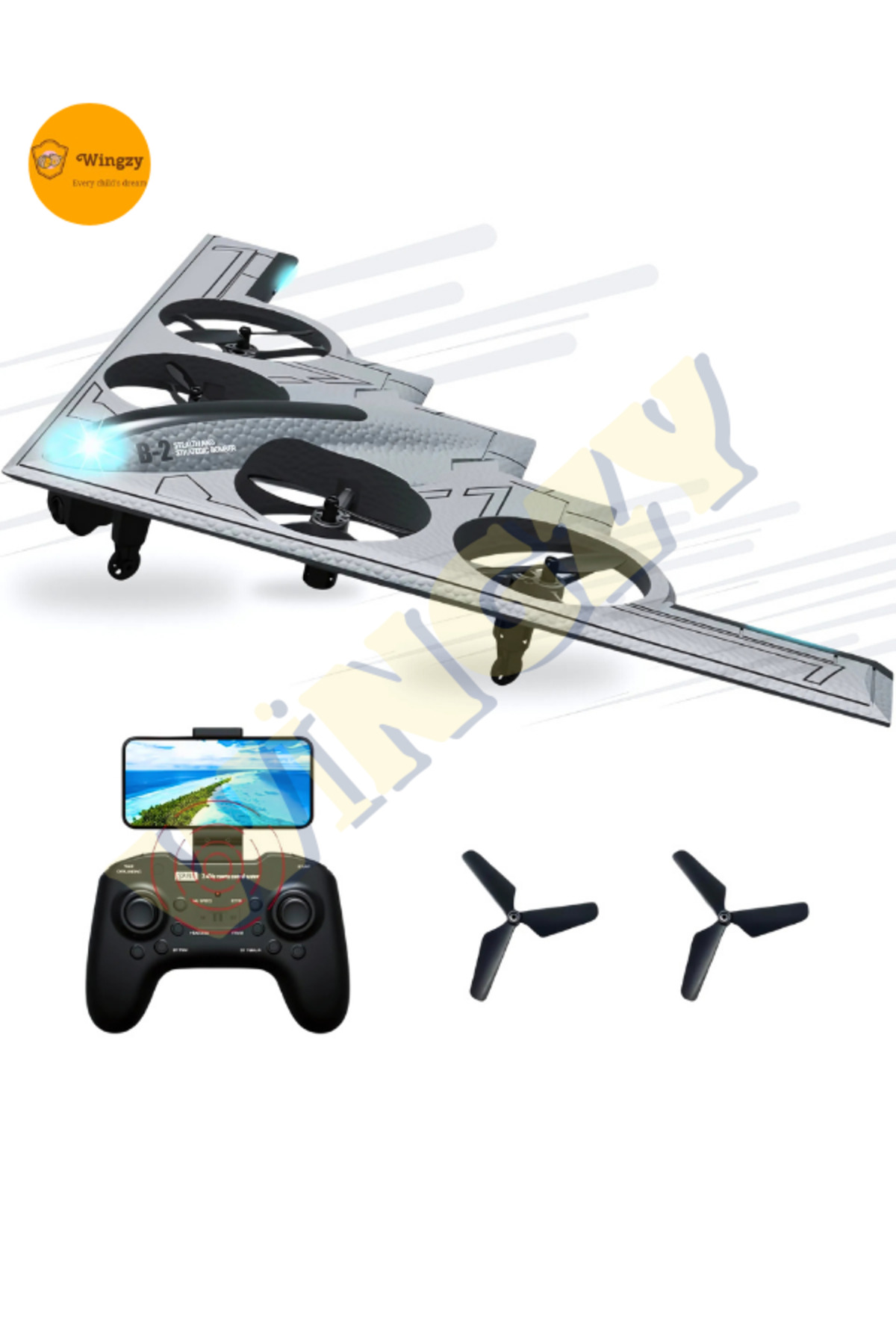 Kameralı, Şarjlı, 2.4 GHz, Quadcopter Drone, Akrobatik Hareketlerle İHA Uçuş Keyfi