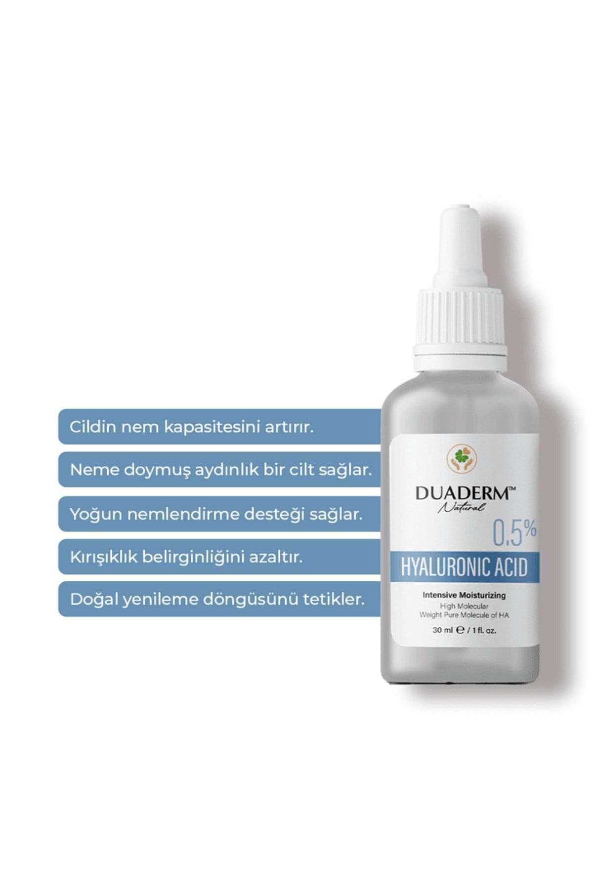 %0,5 Hyaluronik Asit Cilt Bakım Serumu 30 ml — DUA39042 — تصویر 3 از 6